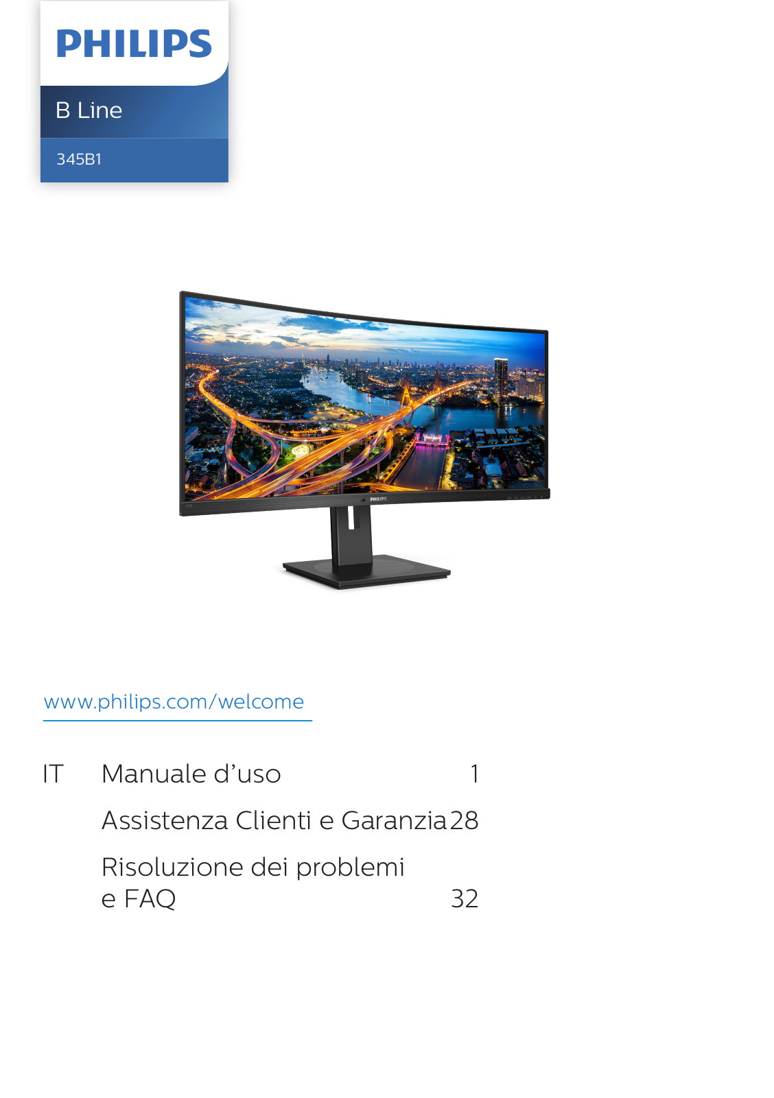 Philips 345B1C/89 user manual