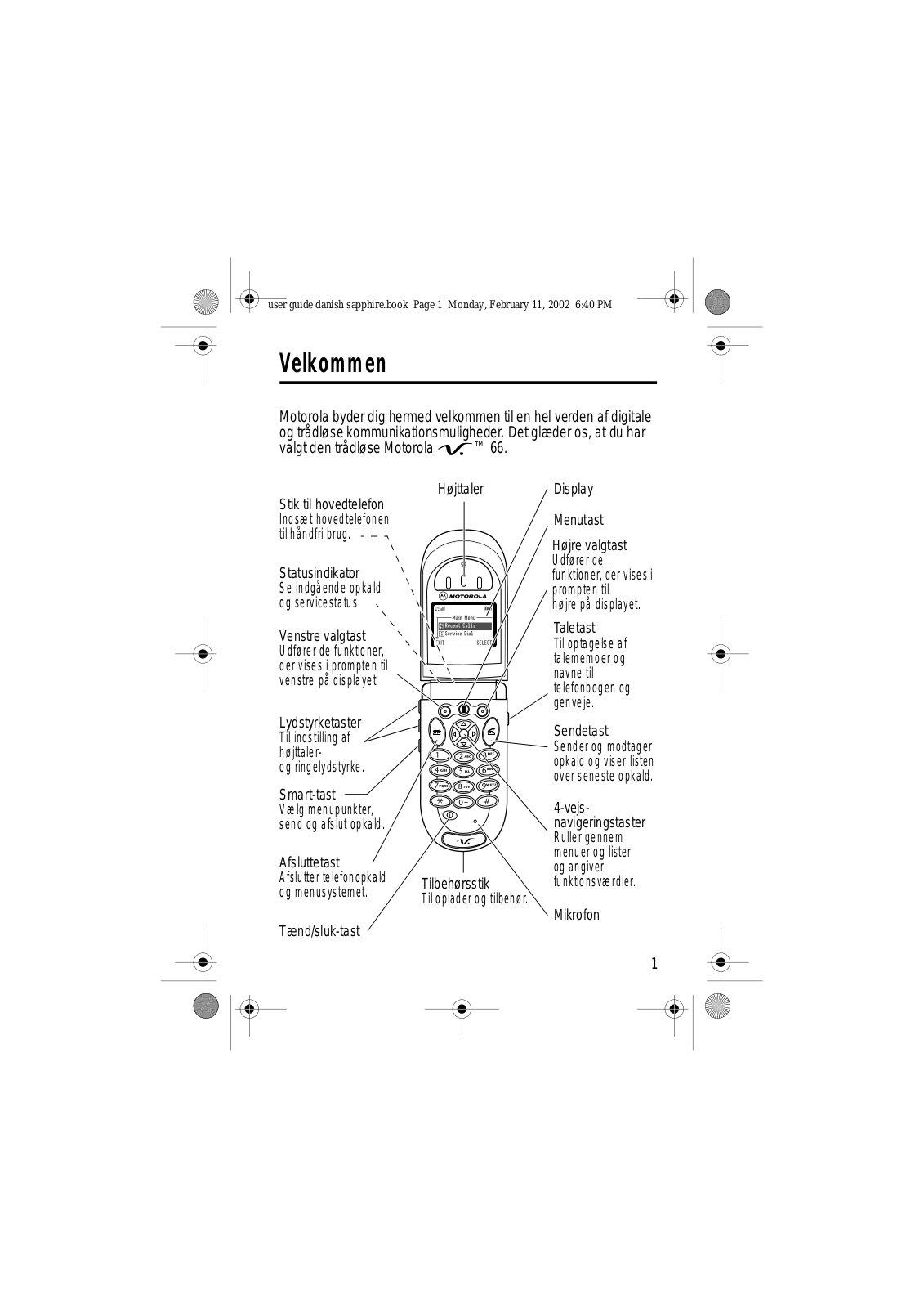Motorola V66 User Manual