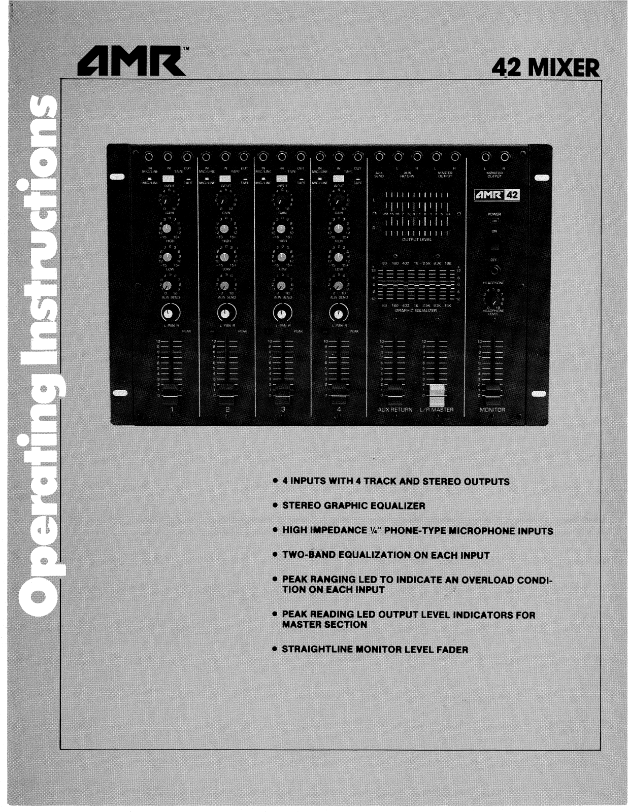 Peavey AMR 42 User Manual