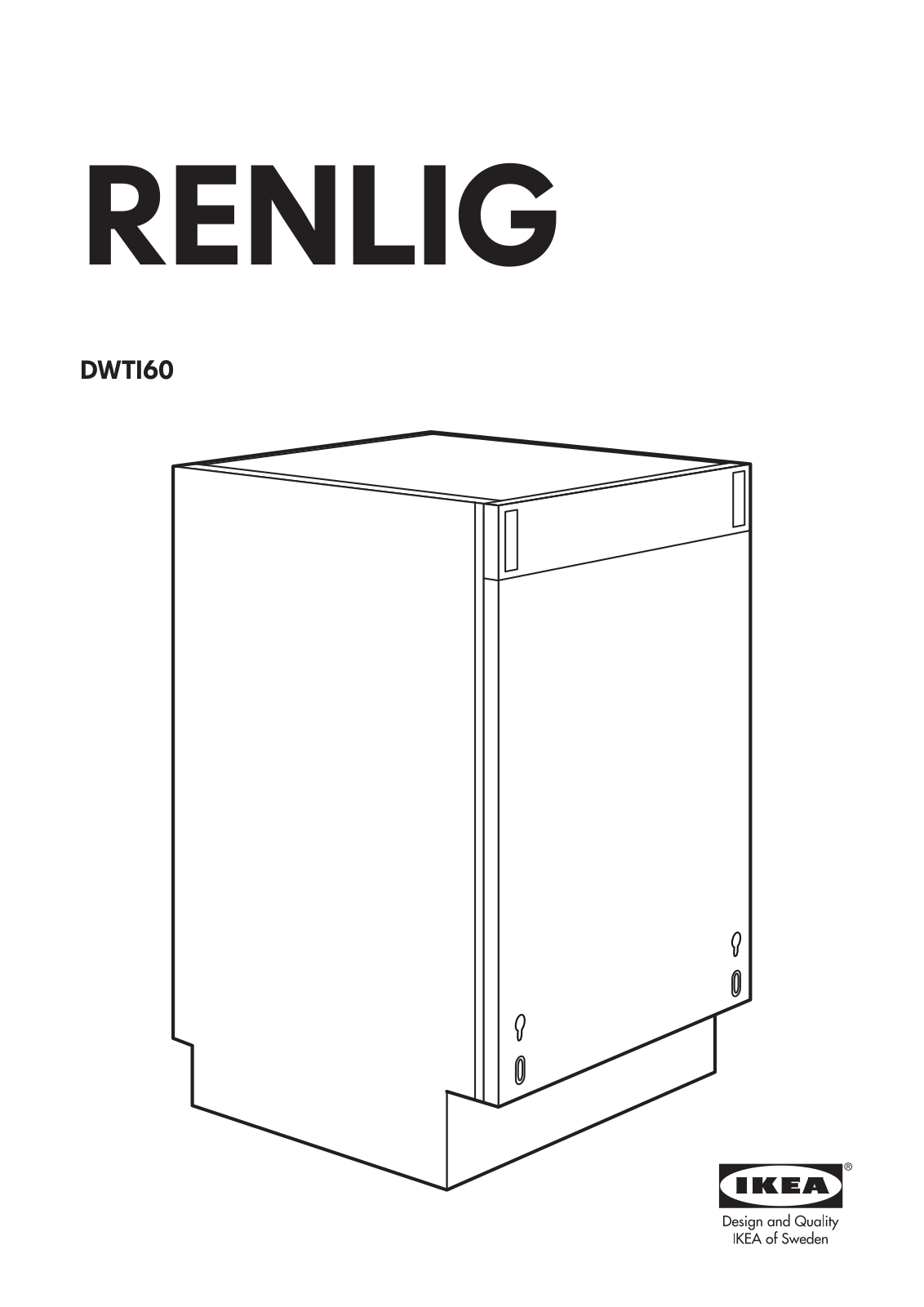 IKEA RENLIG DWTI60 User Manual