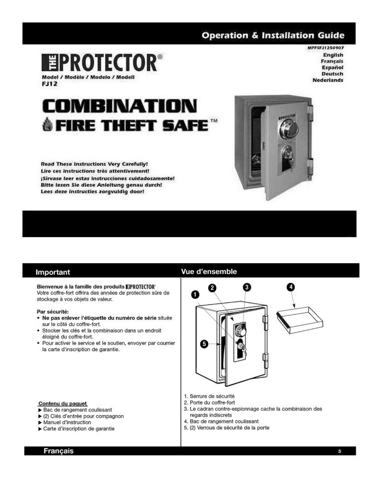 Honeywell FJ12 User Manual