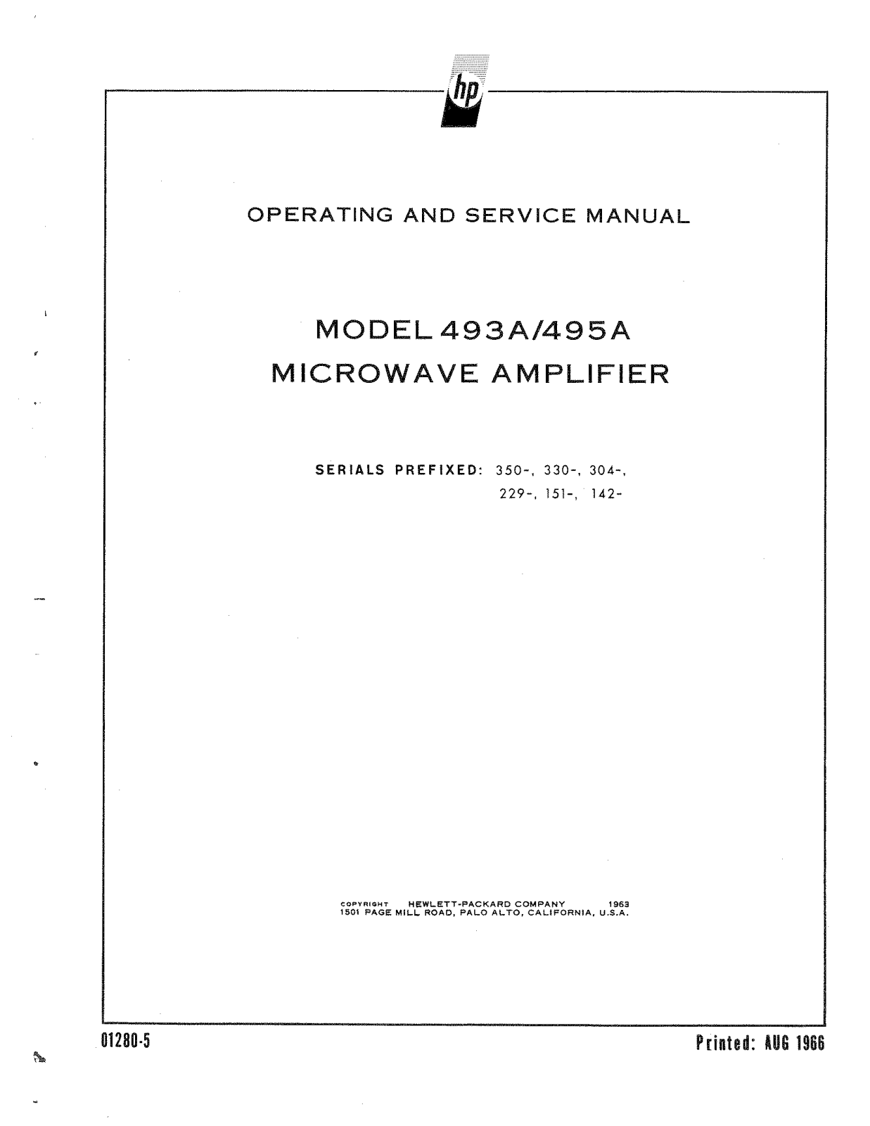 HP (Hewlett-Packard) 495A, 493A User Manual