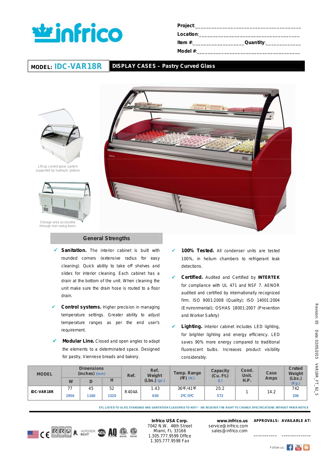 Infrico IDC-VAR18R User Manual