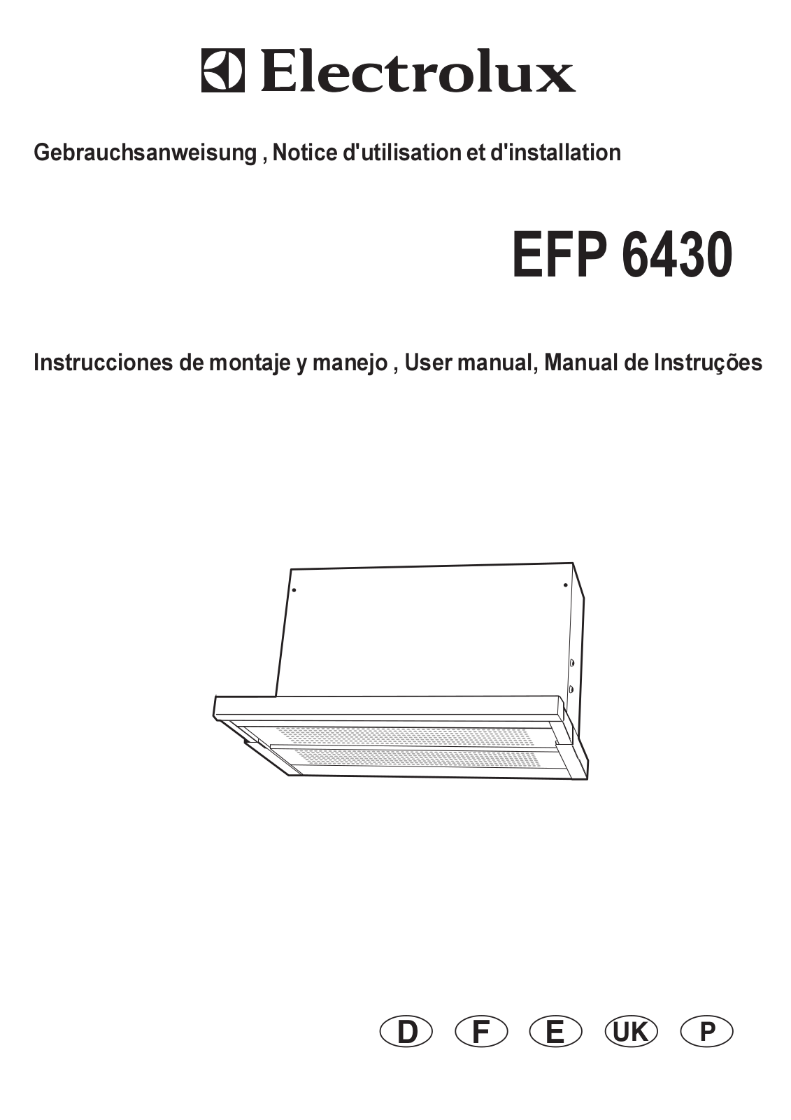 electrolux EFP 6430 User Manual