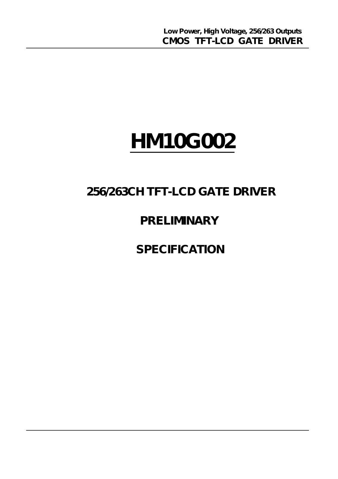 HEI HM10G002 Datasheet