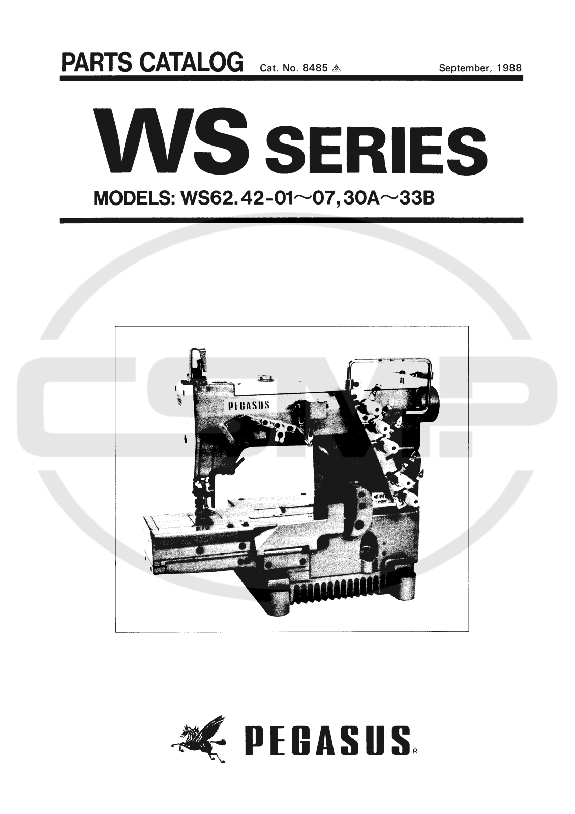 Pegasus WS62 Parts Book