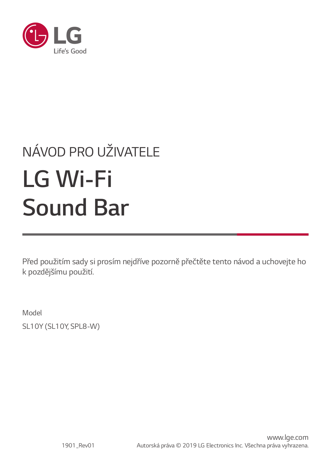 LG SL10Y User Manual