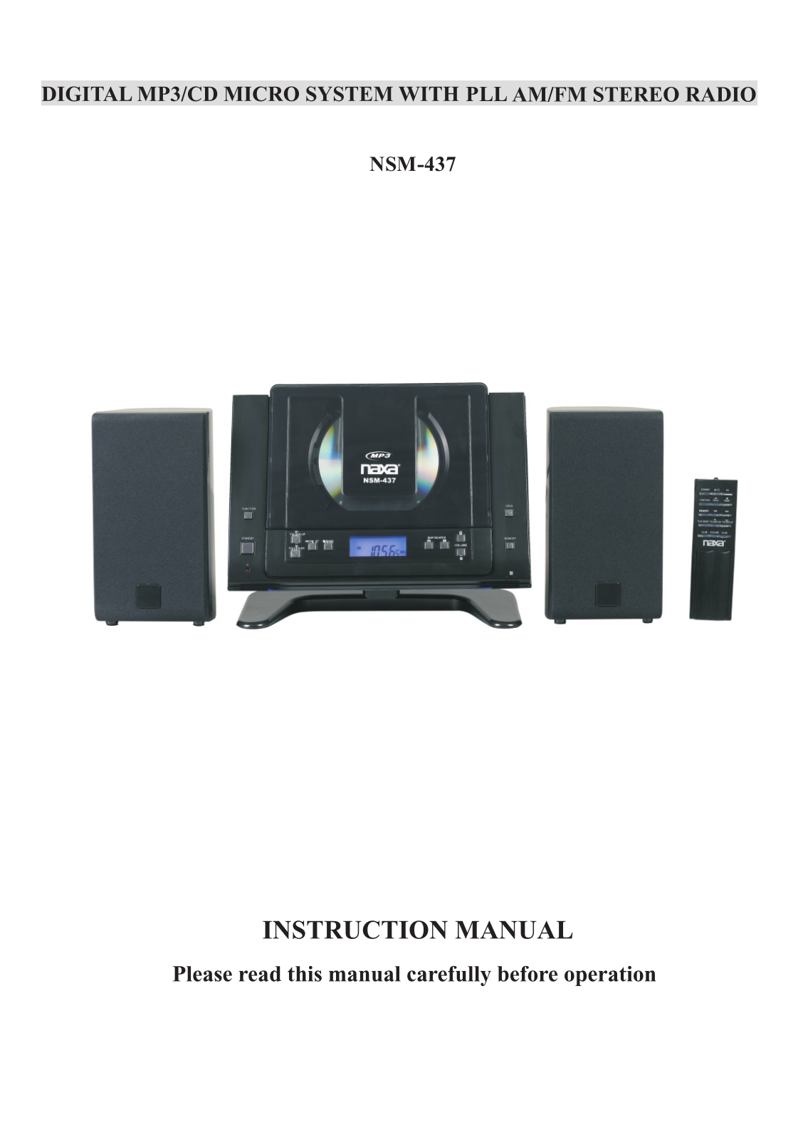 Naxa NSM-437 User Manual