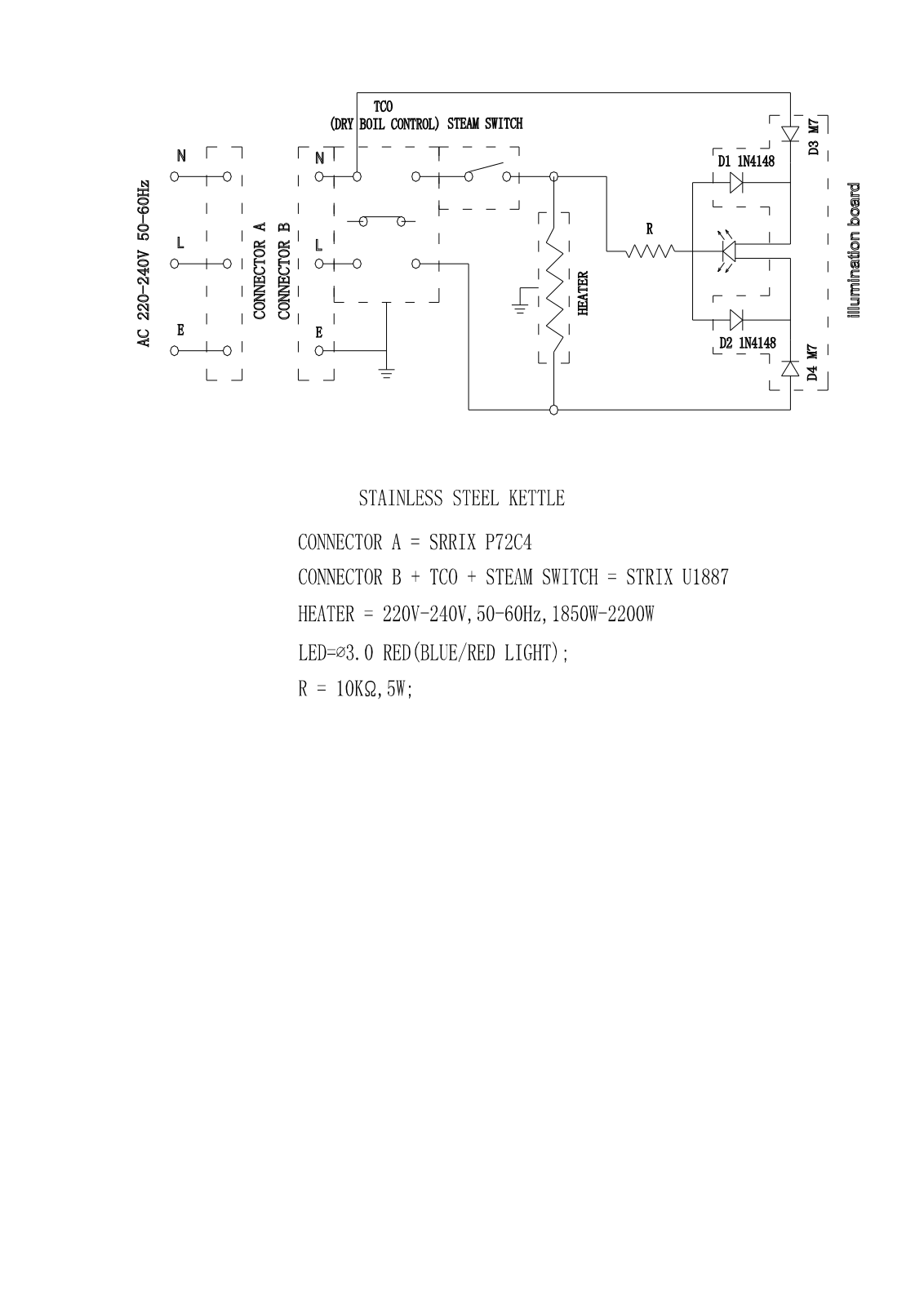 Vitek VT-1140 Circuit diagrams