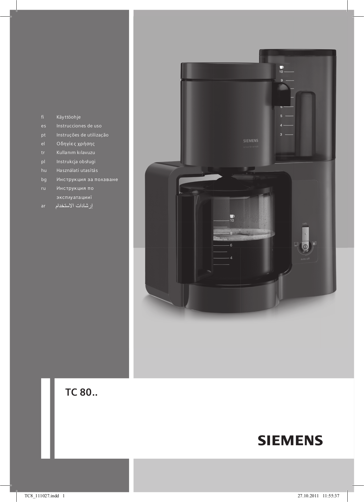 SIEMENS TC80103, TC80104 User Manual