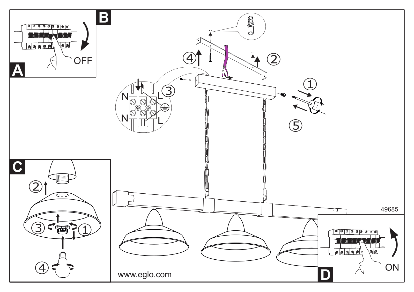 Eglo 49685 Service Manual