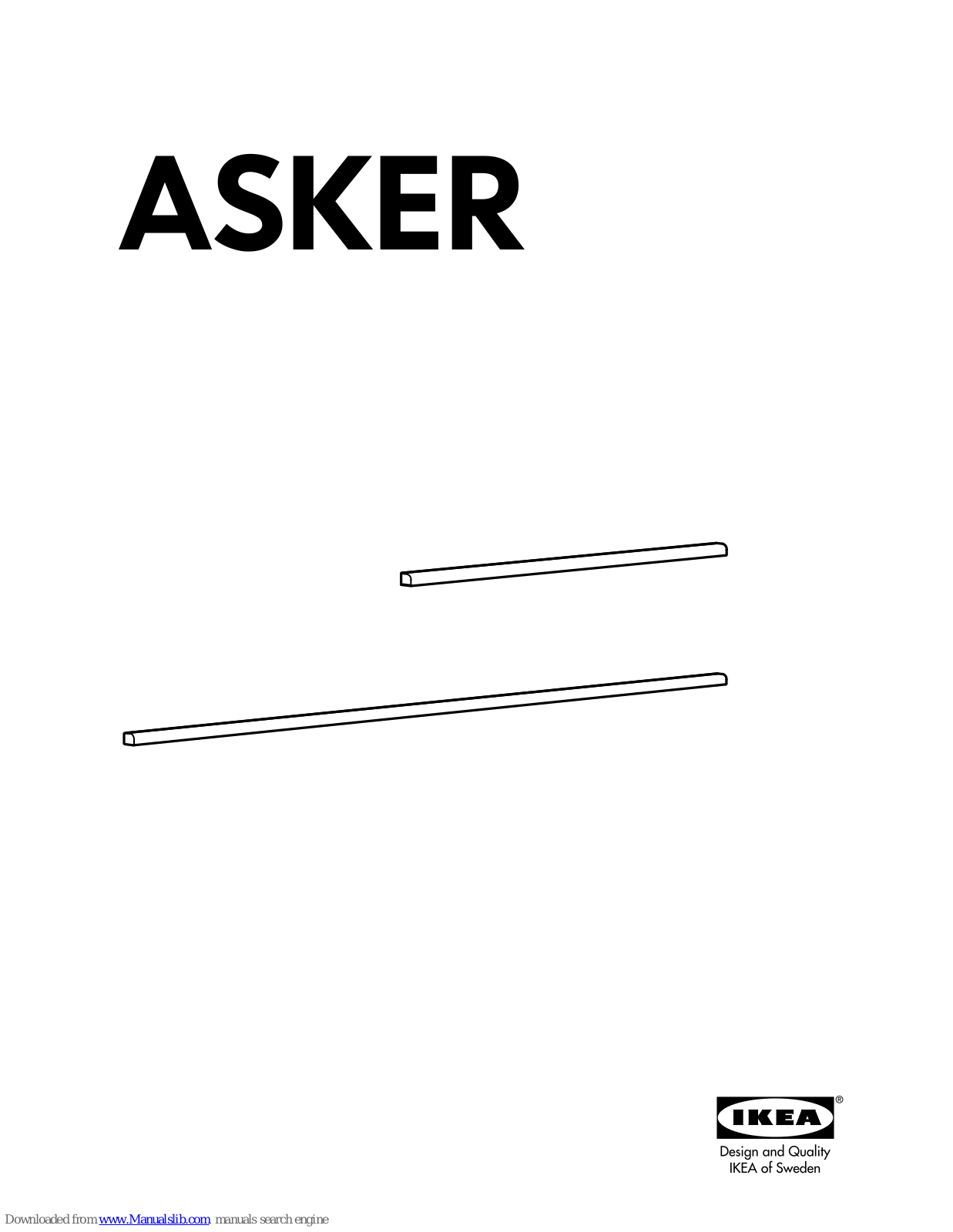 IKEA ASKER SUSPENSION RAIL, ASKER Instructions Manual - ManualMachine.com