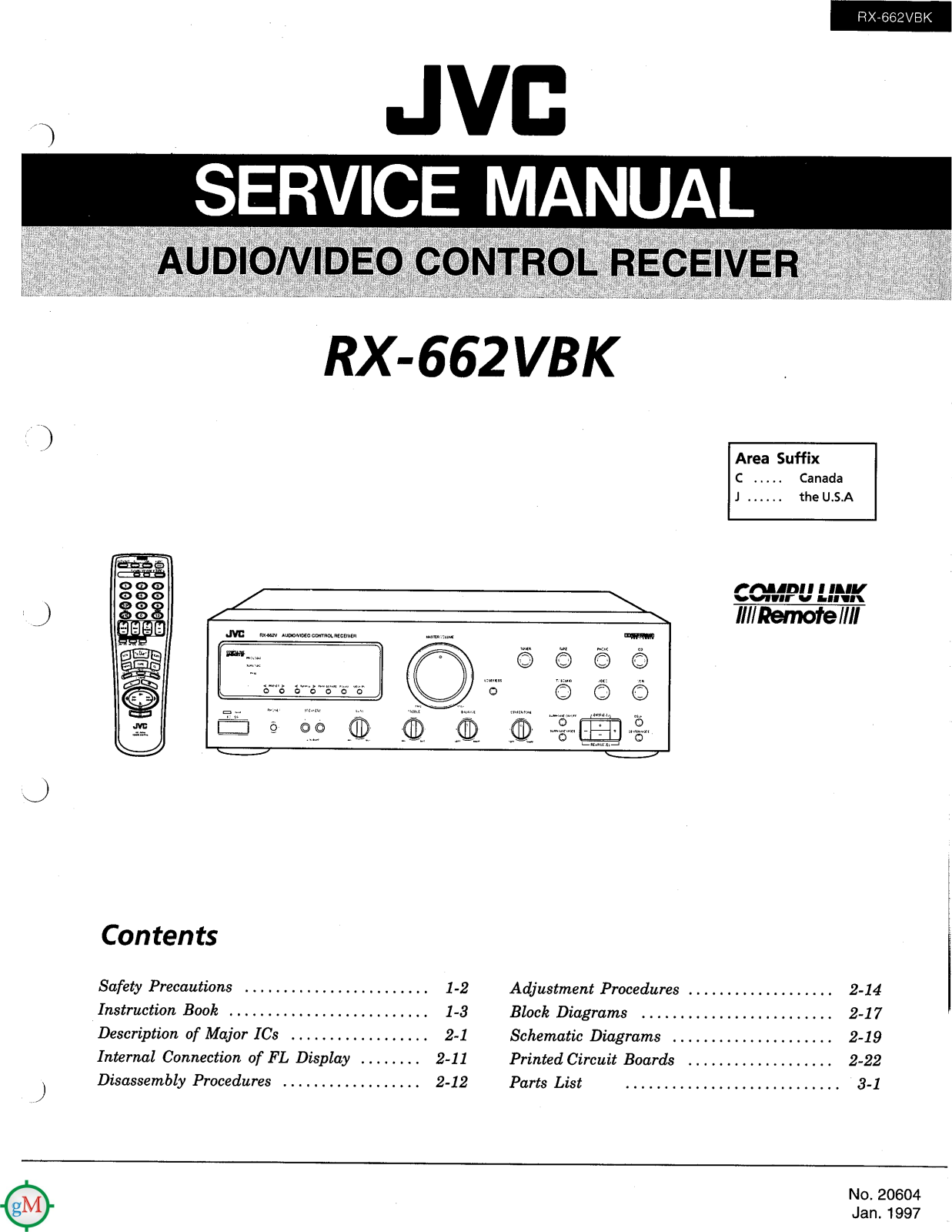 JVC RX-662-VBK Service manual