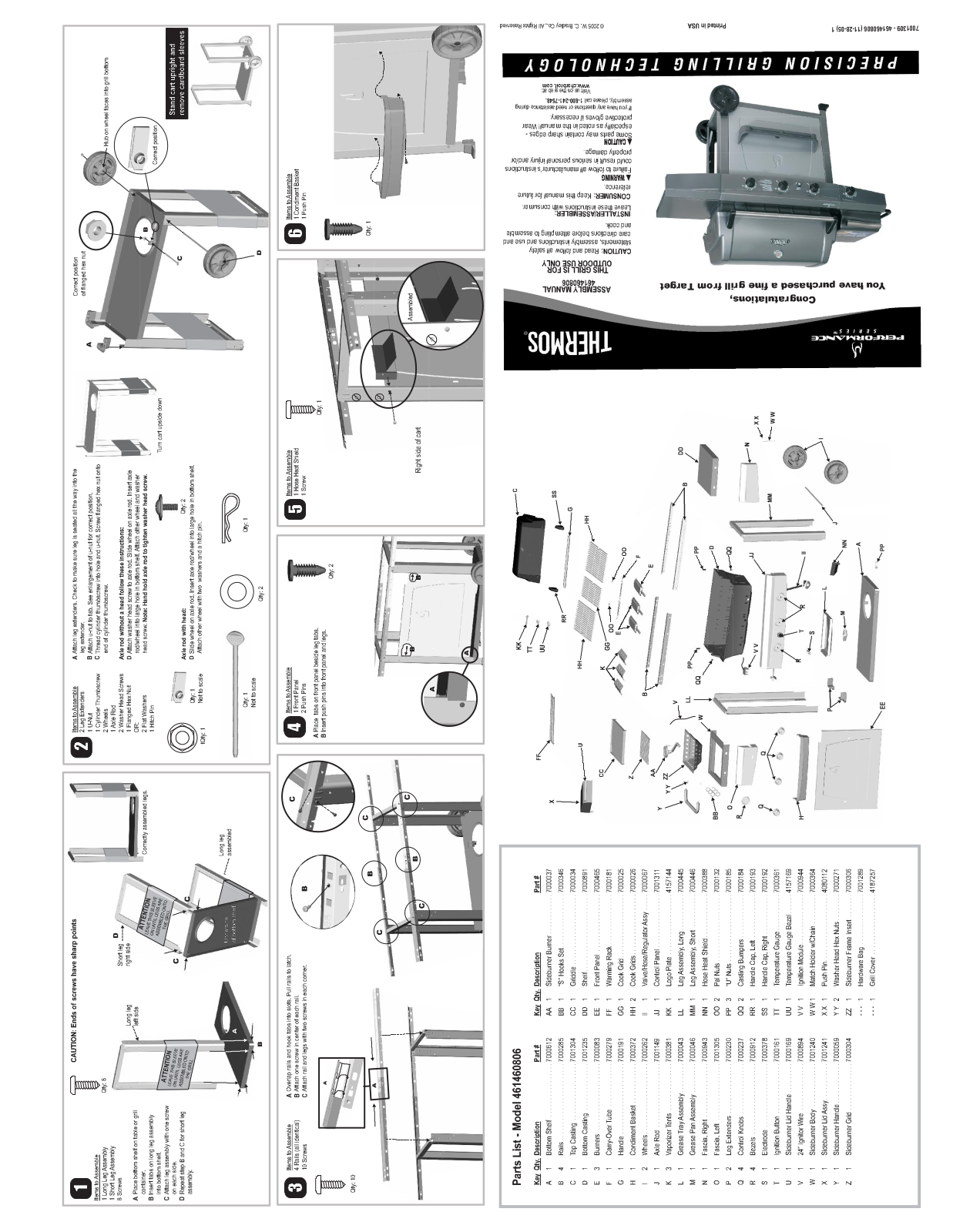 Charbroil 461460806 Owner's Manual