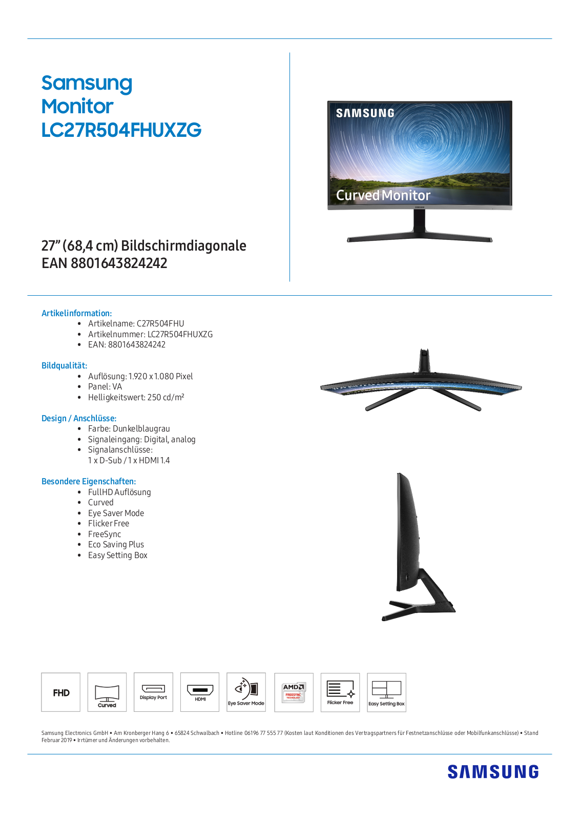 Samsung C27R500, C27R502, C27R504 User Manual