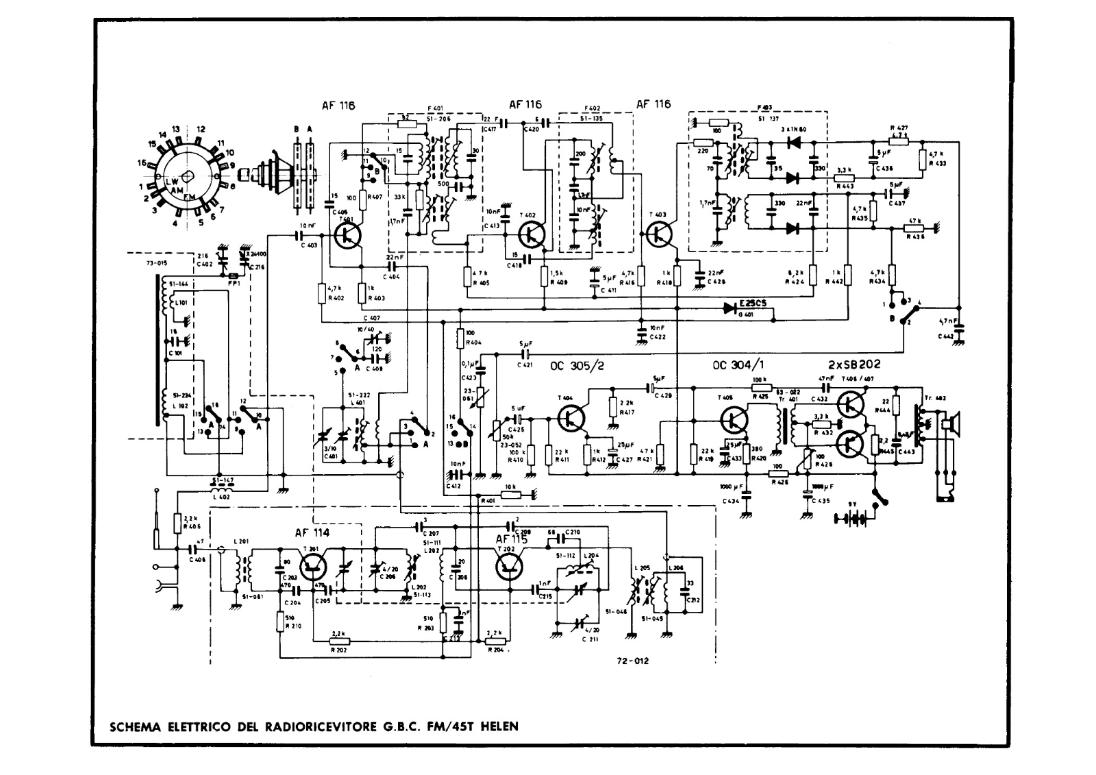 GBC fm 45t schematic