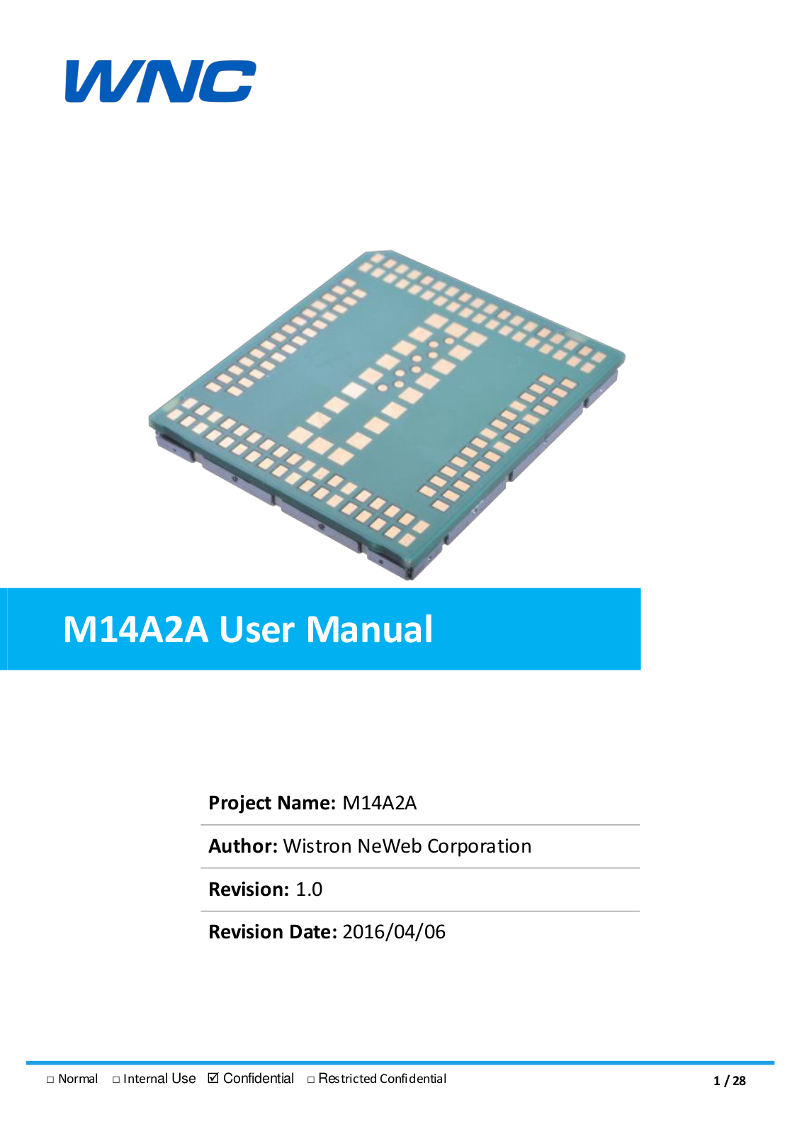 Wistron NeWeb M14A2A User Manual