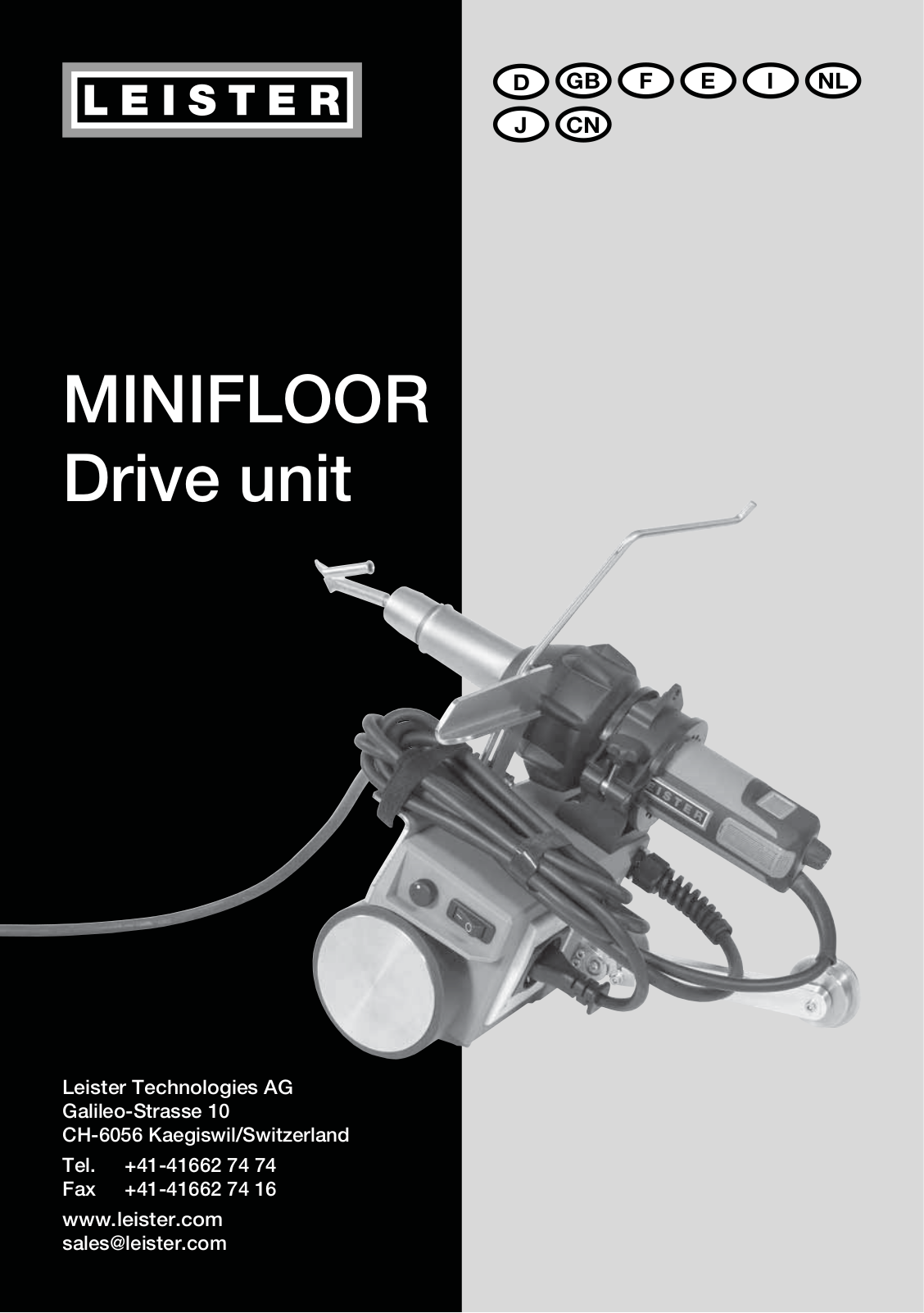 Leister MINIFLOOR, TRIAC AT Operating Instructions Manual