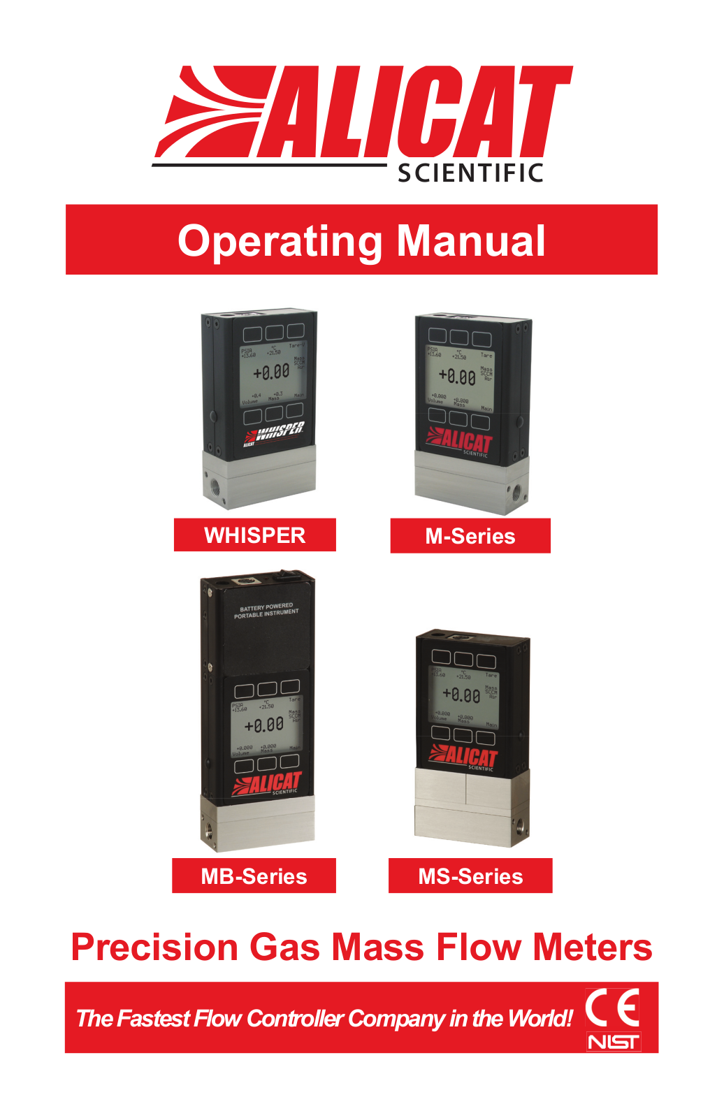 Alicat M Series Mass Flow Meter User Manual