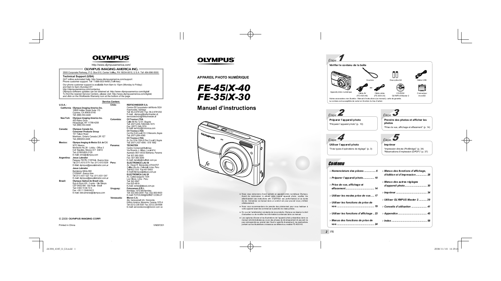 OLYMPUS X-40 User Manual