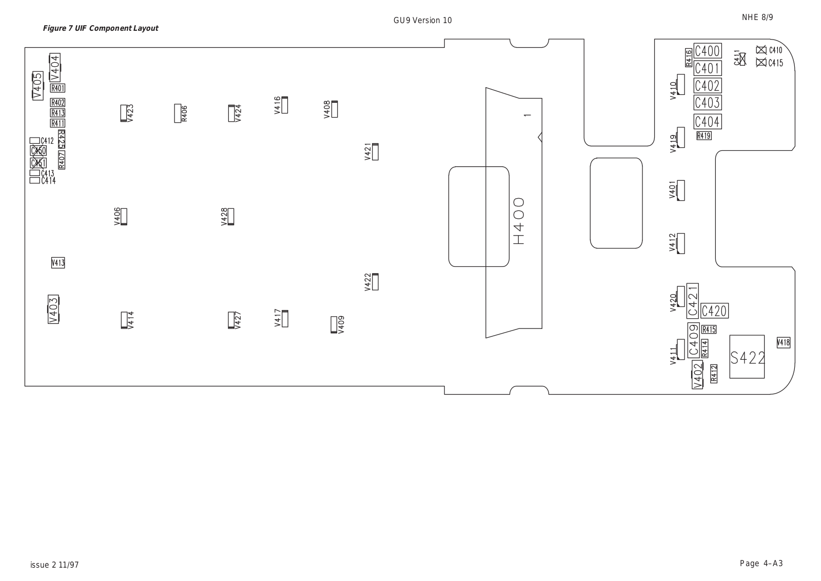 Nokia 3110 Component Layout Top GJ3V12