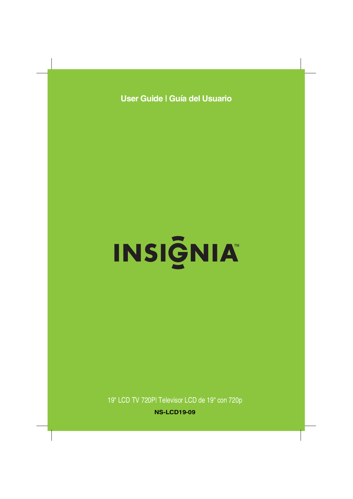 Insignia NS-LCD19-09 User Manual