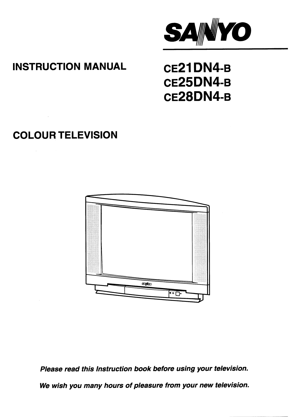 Sanyo CE28DN4-B, CE25DN4-B Instruction Manual