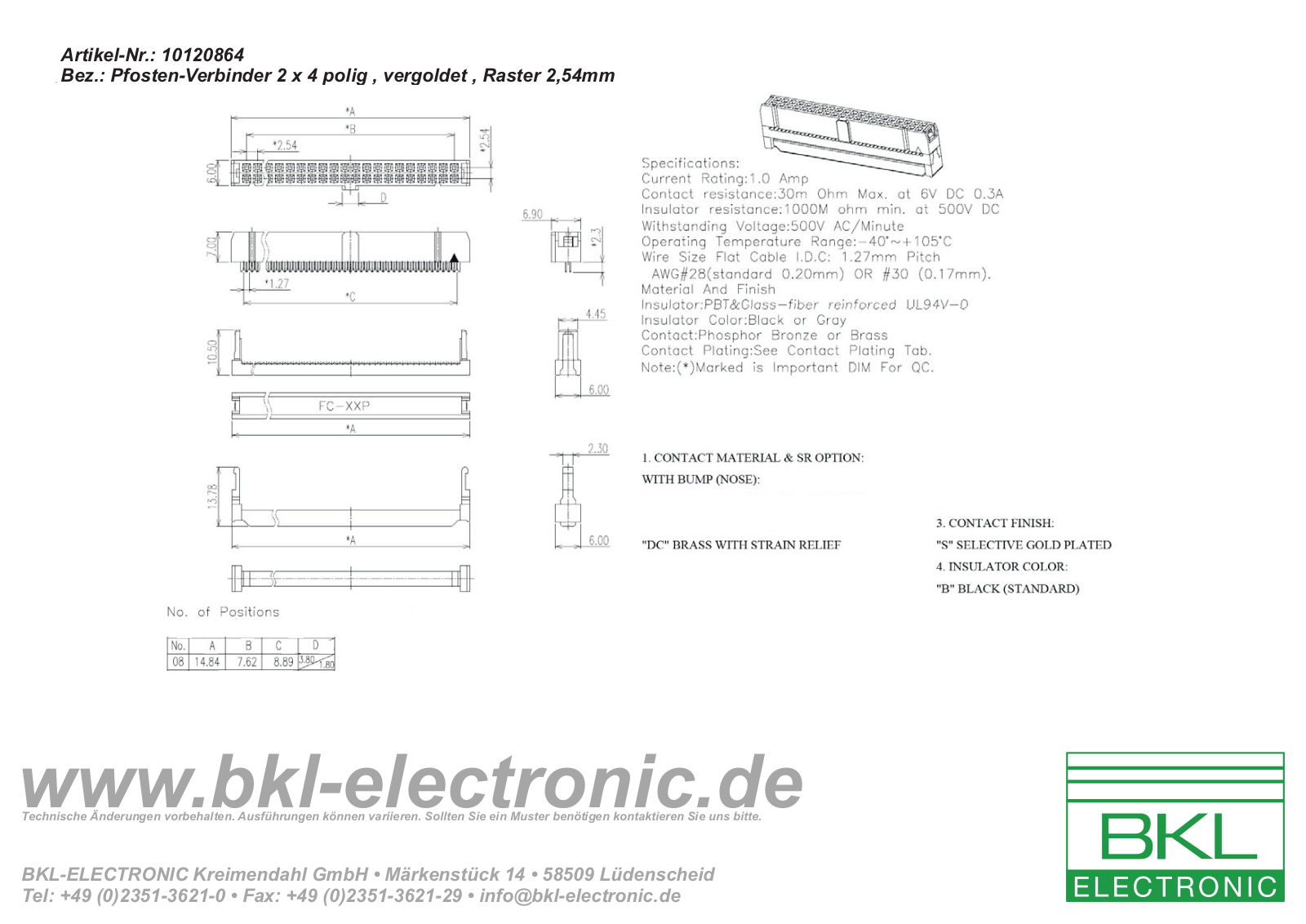 BKL BKL 10120864 Datasheet - ManualMachine.com