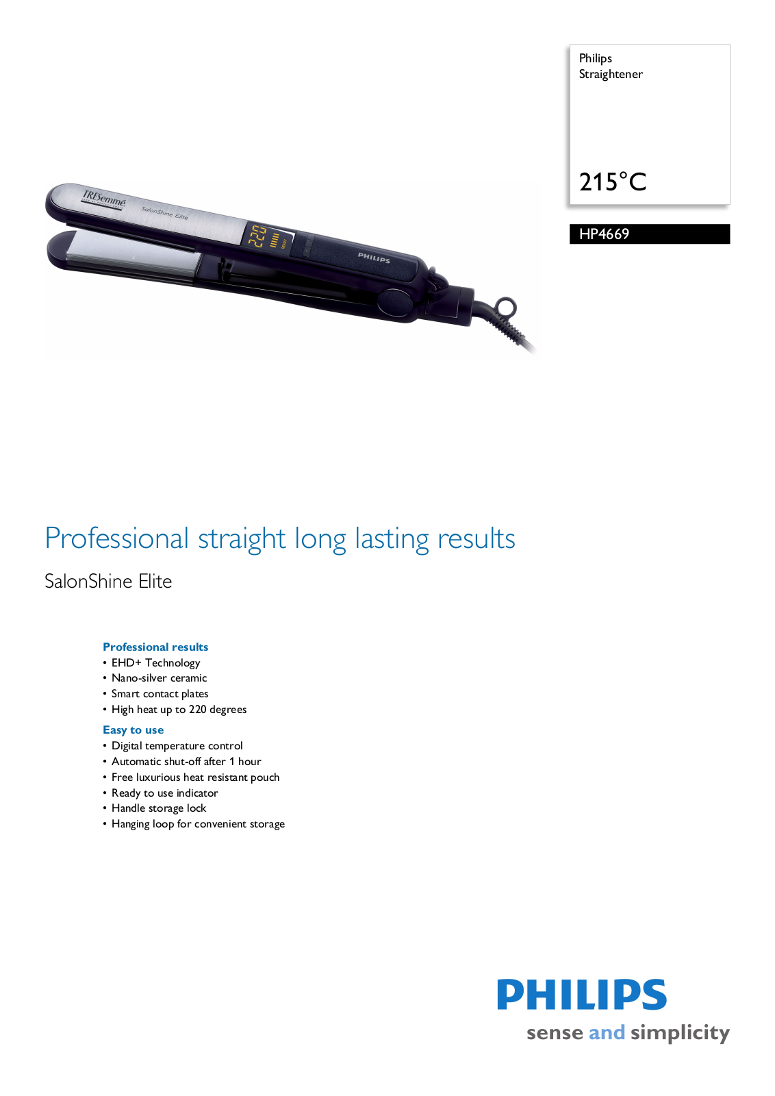 Philips HP4669/07 leaflet - ManualMachine.com