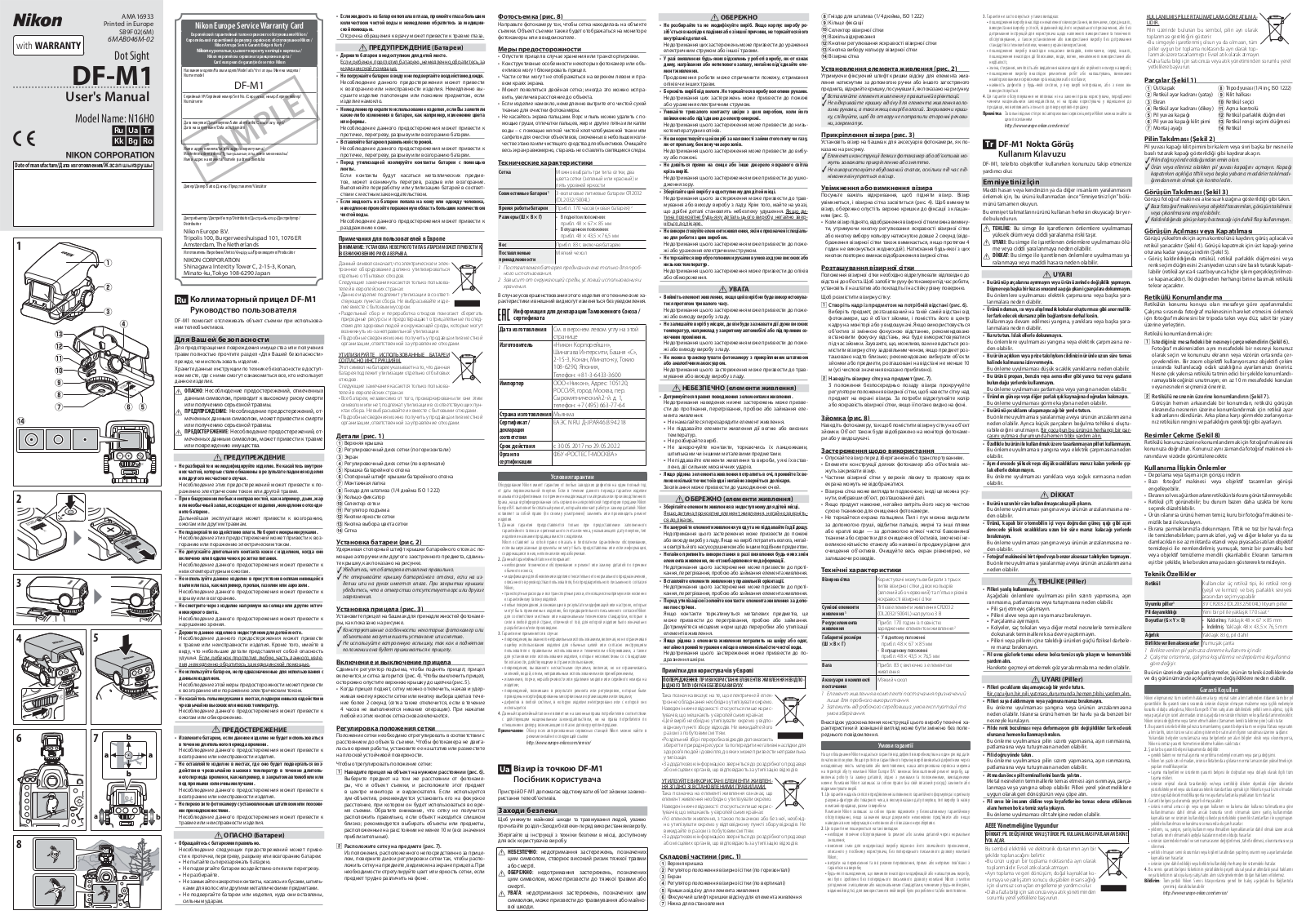 Nikon DF-M1 User's Guide