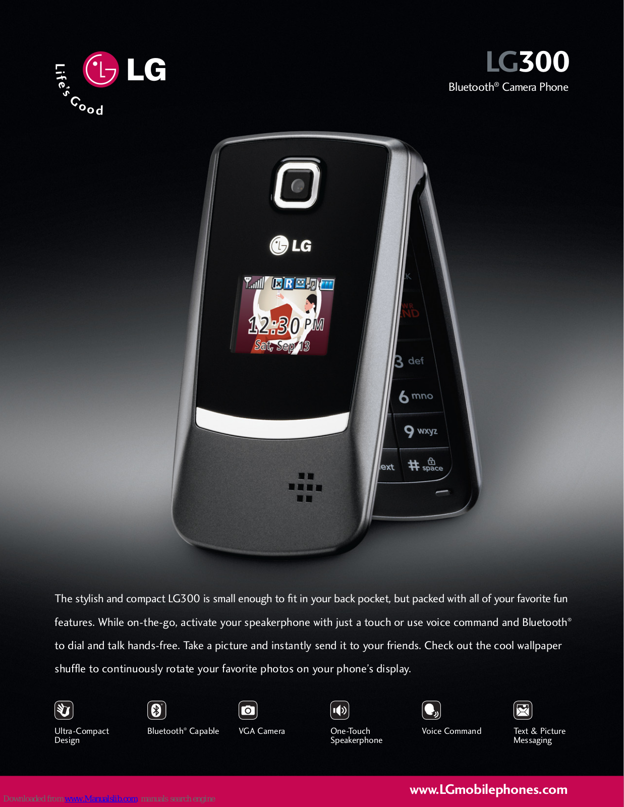 LG LG300, 300G - Net 10 Prepaid Cell Phone Specifications