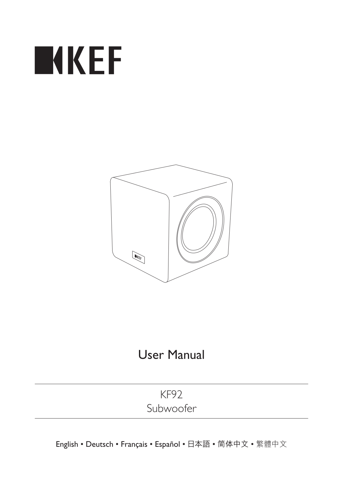 KEF KF92 User guide - ManualMachine.com
