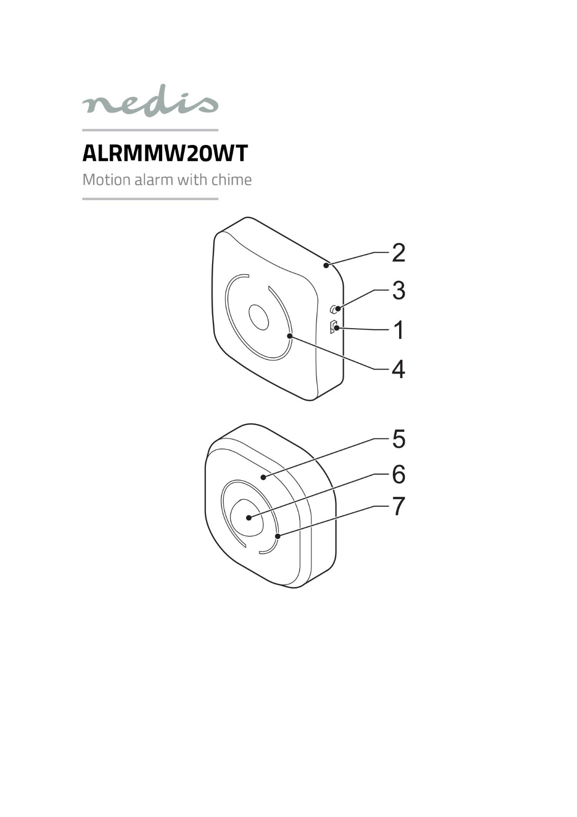 NEDIS ALRMMW20WT Quick Guide