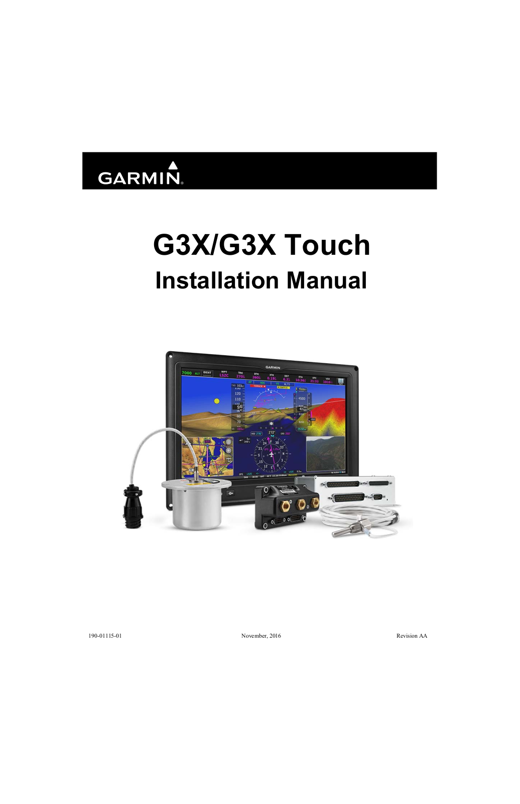 Garmin G3X, G3X Touch Installation Manual