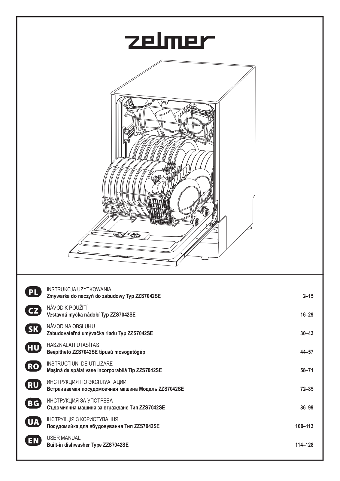 Zelmer ZZS 7042SE User Manual