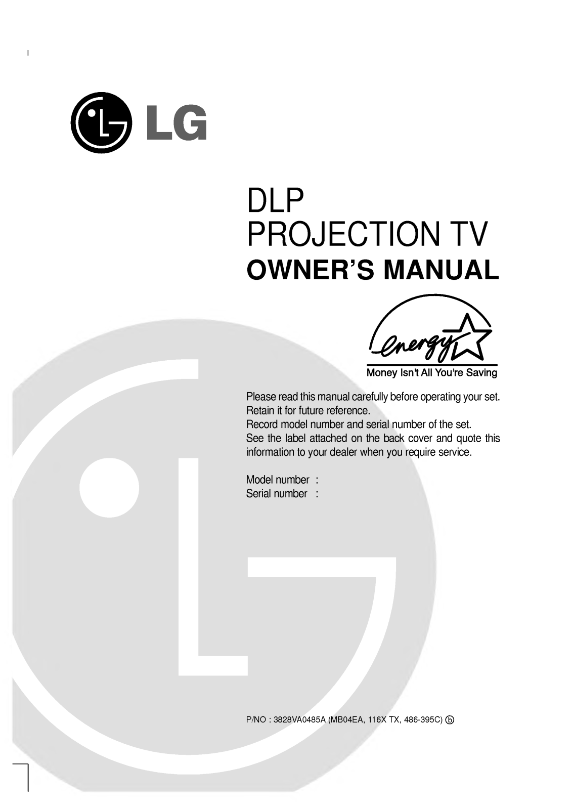 LG DT-62SZ71DB User Manual