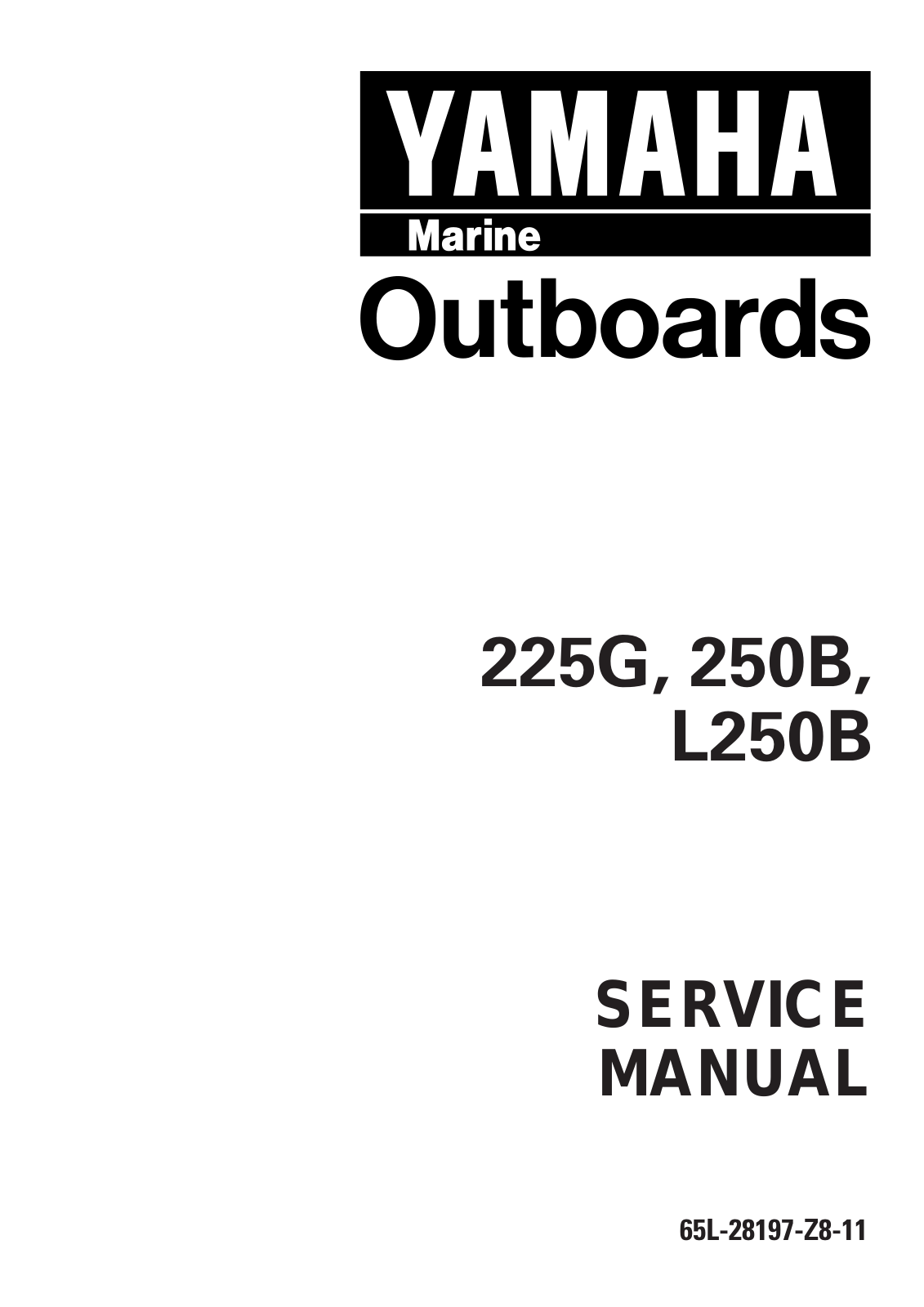 YAMAHA 225G, 250B, L250B PARTS CATALOGUE