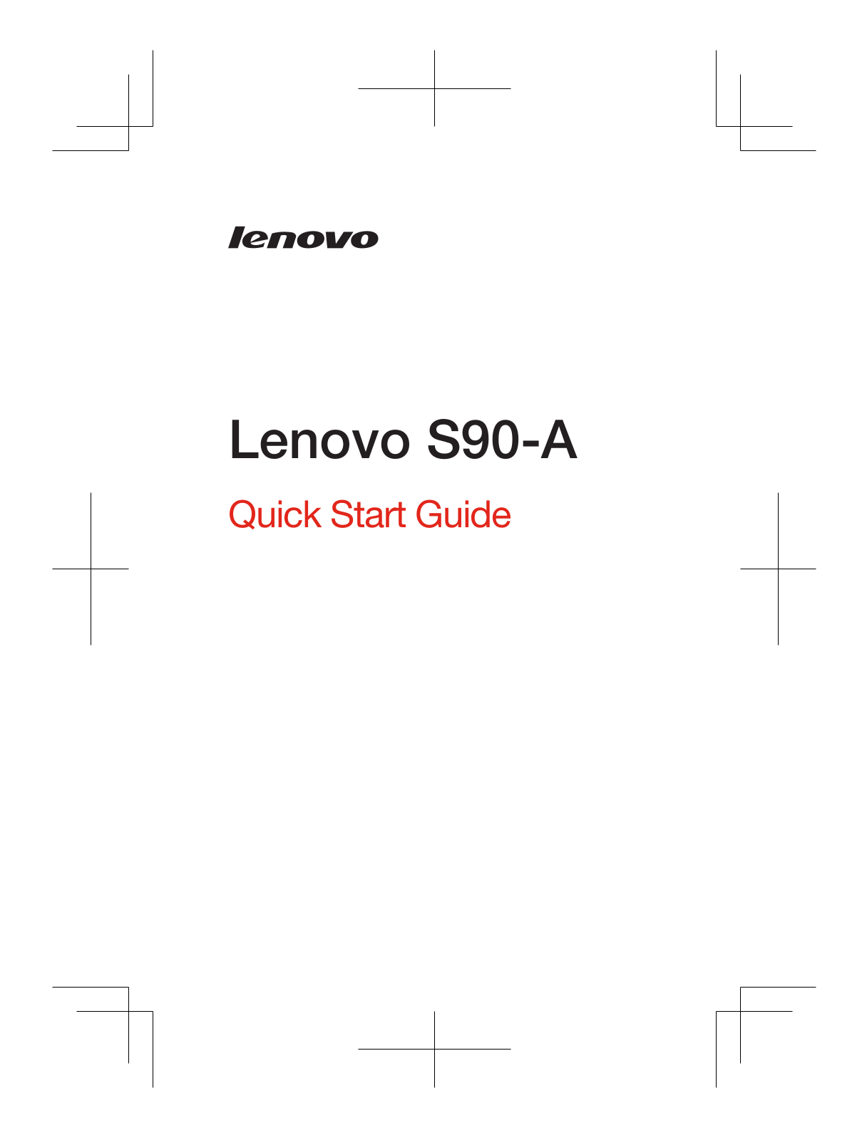 Lenovo S90-A Quick Start Guide