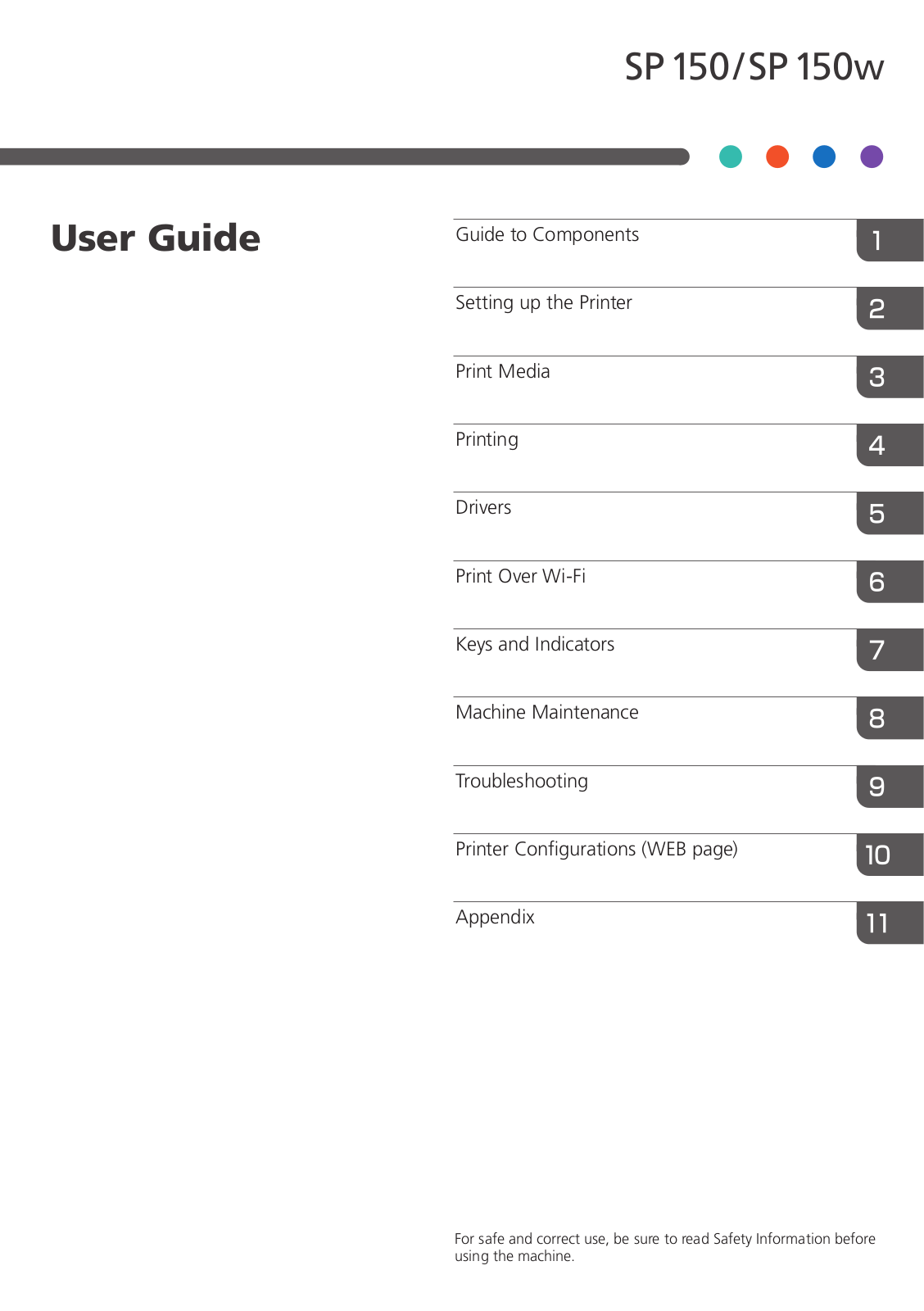 Ricoh SP 150 User Guide