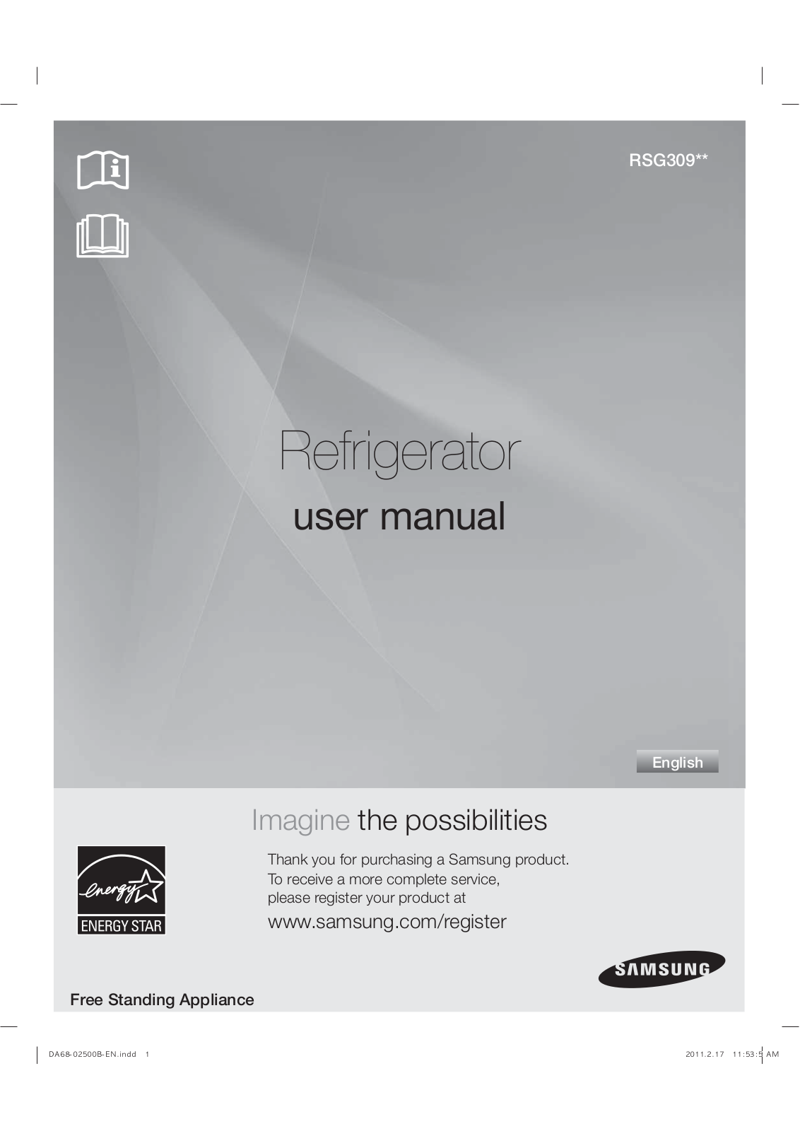 Samsung RF4289RSG309 User Manual