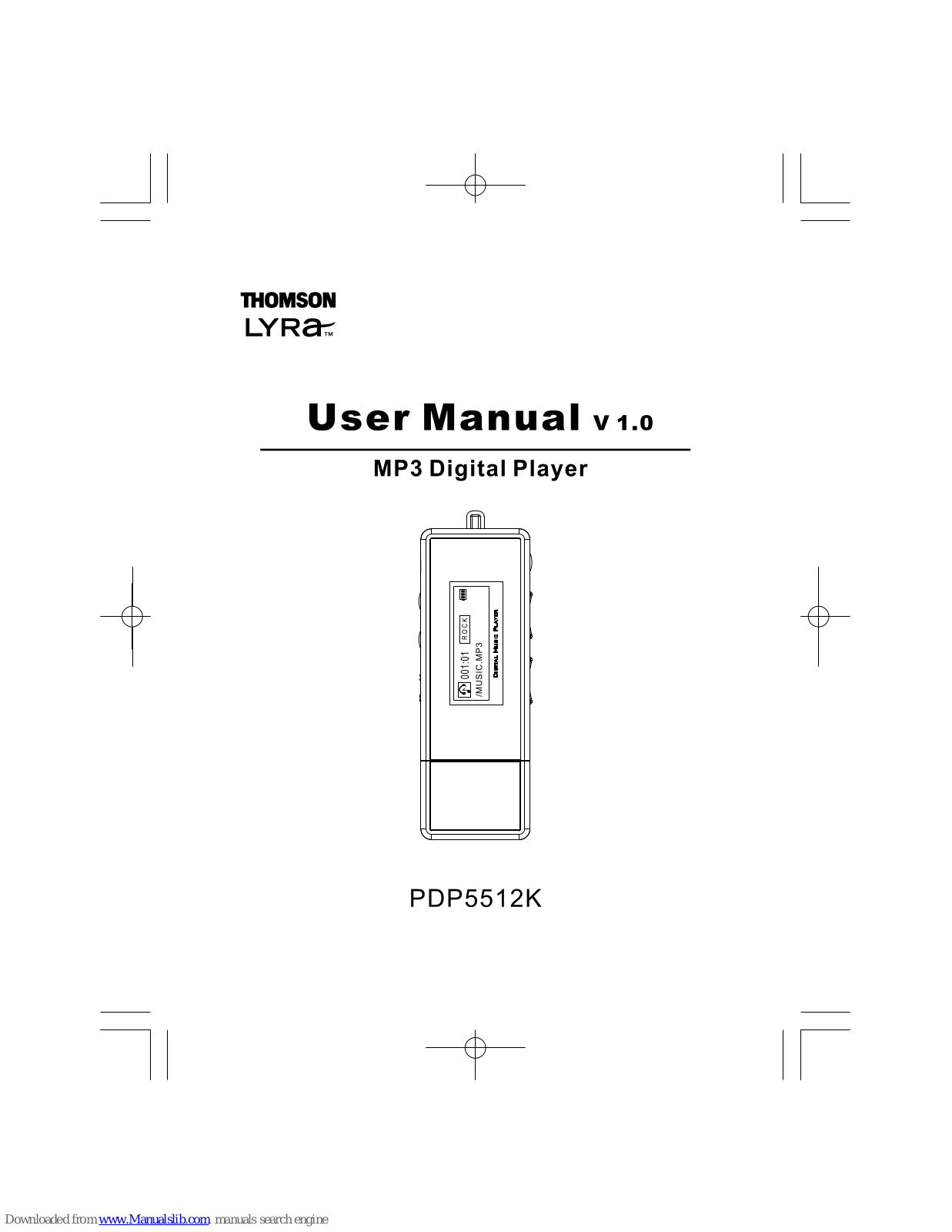 THOMSON Lyra PDP5512K, PDP5512K - annexe 1 User Manual