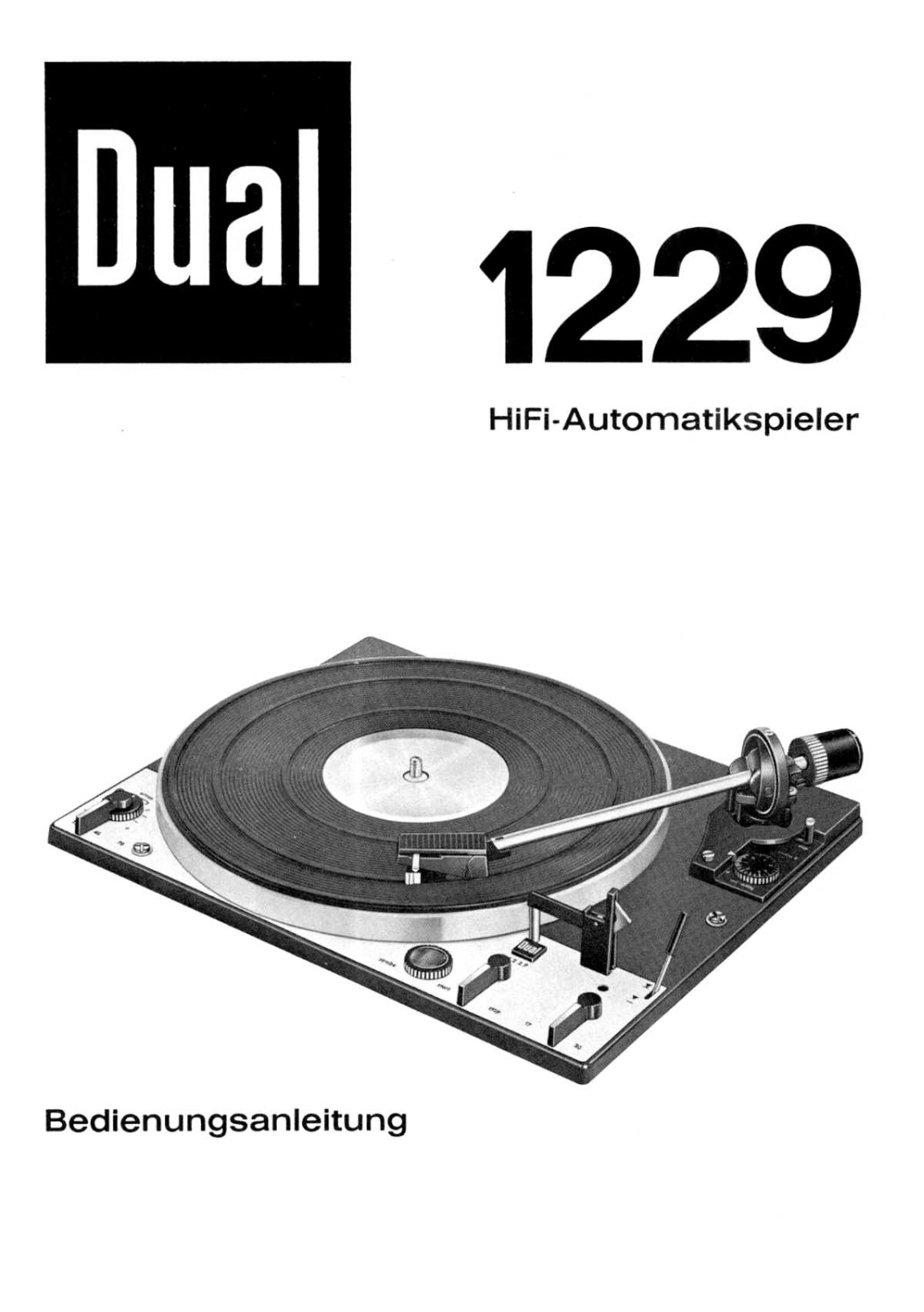 Dual 1229 Owners manual