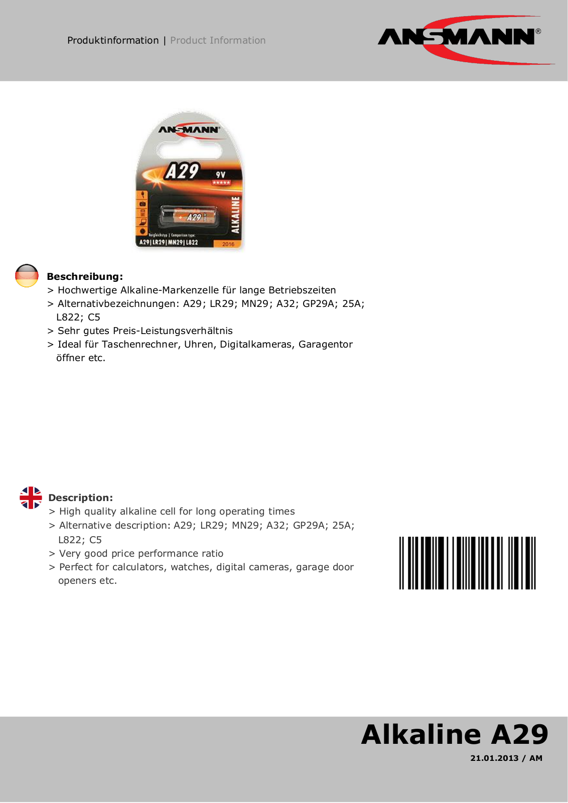 ANSMANN ANS 1510-0008 Datasheet - ManualMachine.com