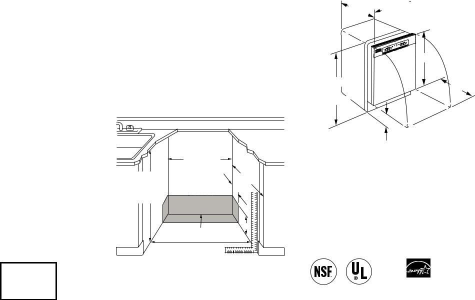 GE GDF650SSJSS, GDF650SGJBB Specification Sheet