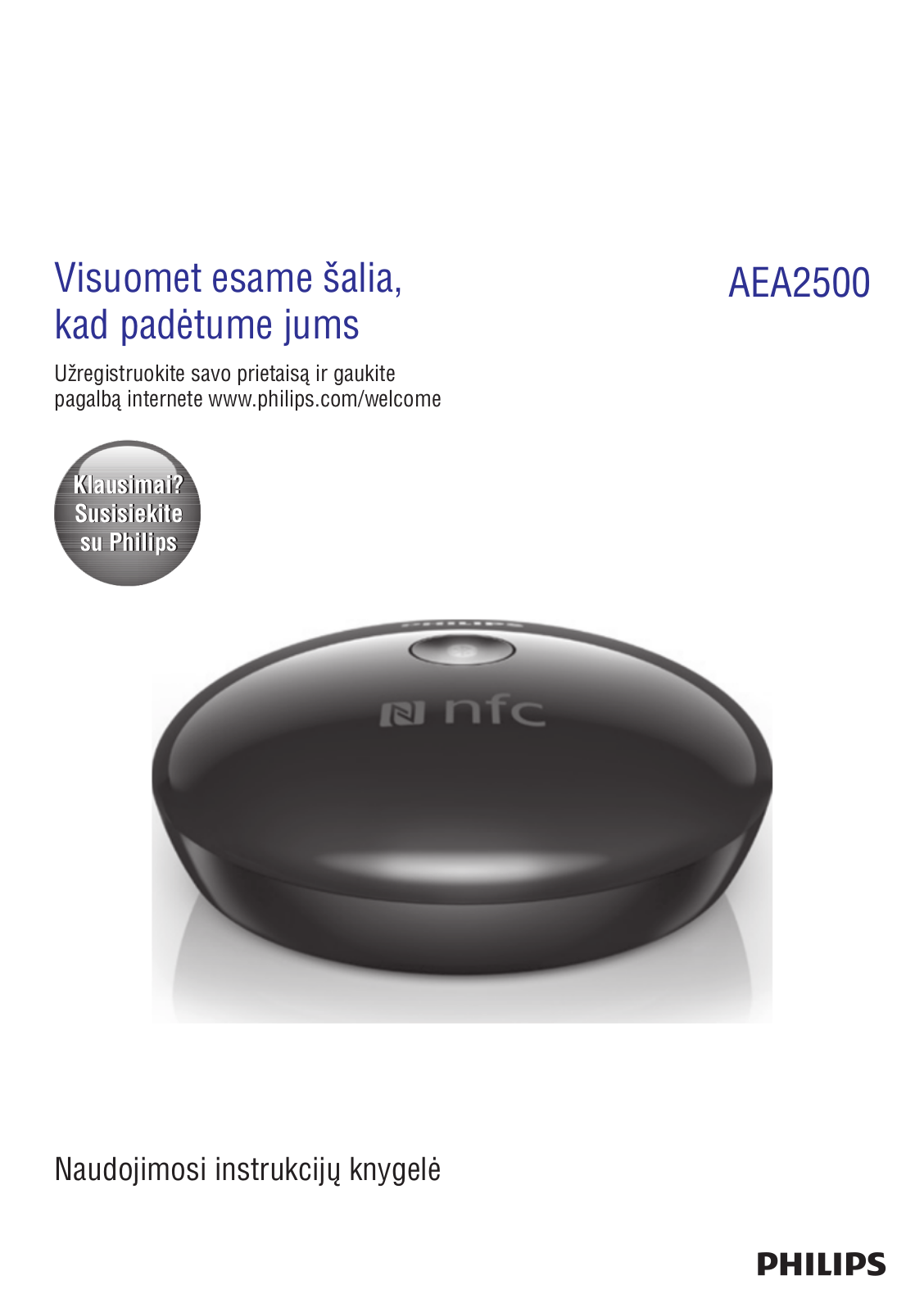 Philips AEA2500/12 instructions for use