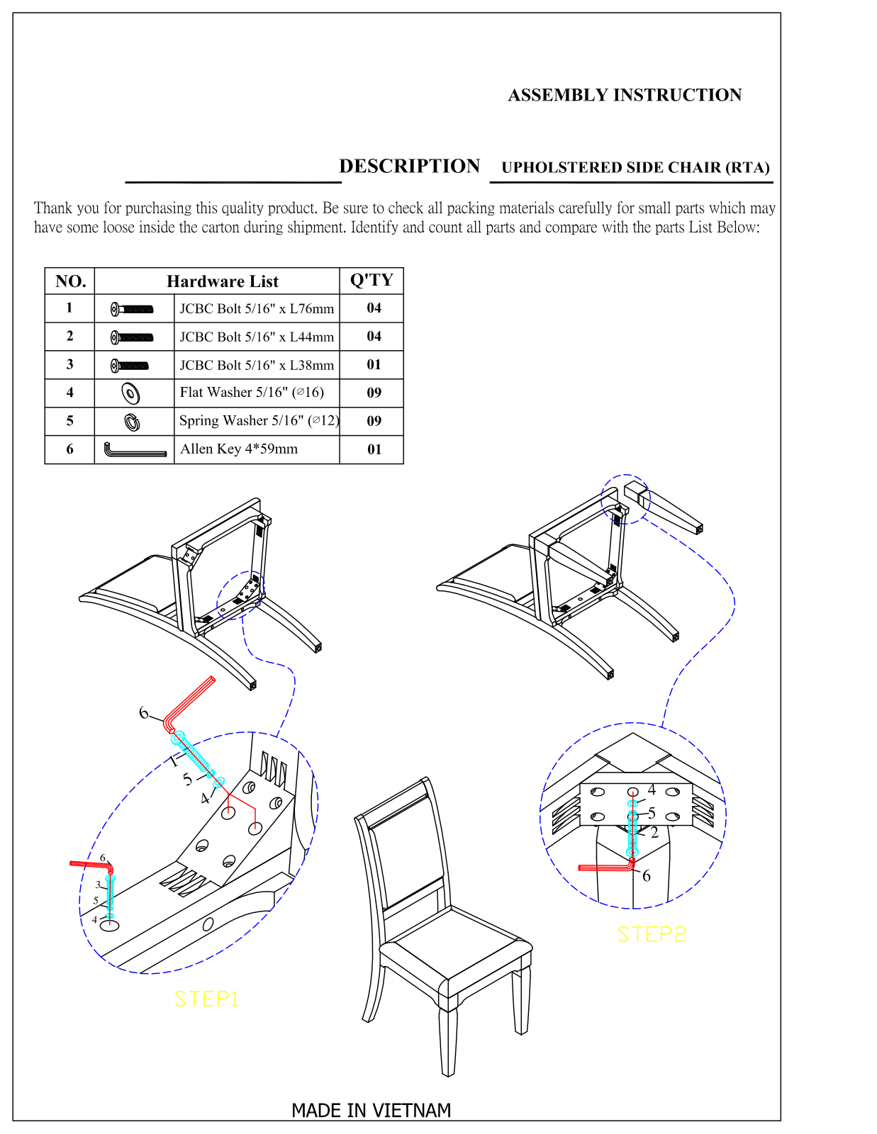 Greyleigh™ LARK1810 Assembly Instructions - ManualMachine.com