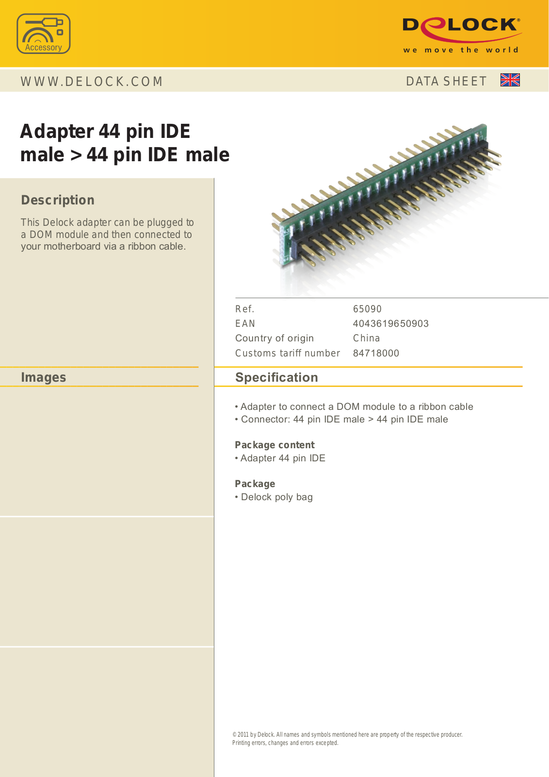 DeLOCK 65090 User Manual