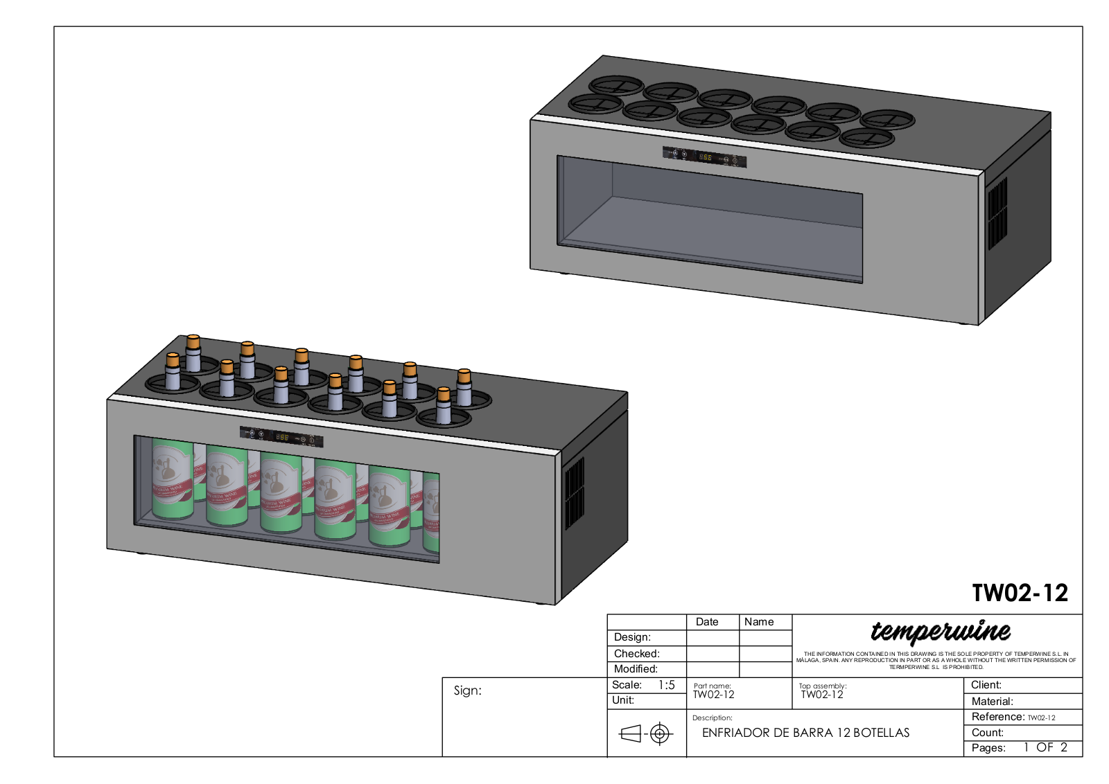 Cavanova TW02-12 Drawing - ManualMachine.com