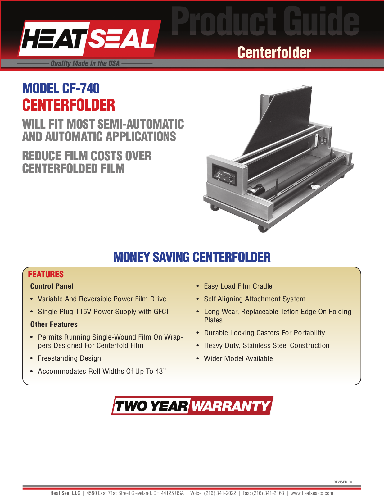 Heat Seal CF-740 User Manual