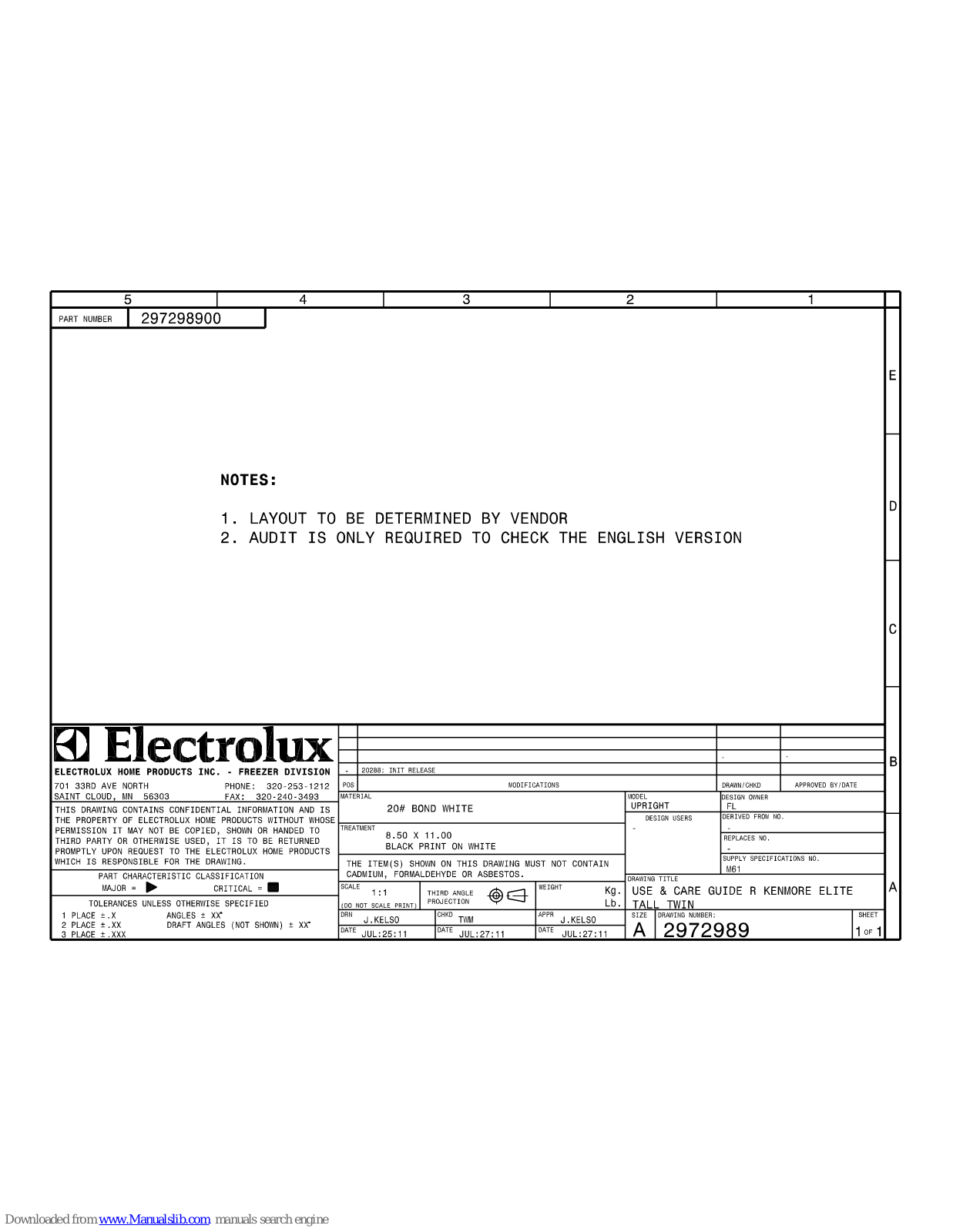 Kenmore 253.4474 series Use & Care Manual